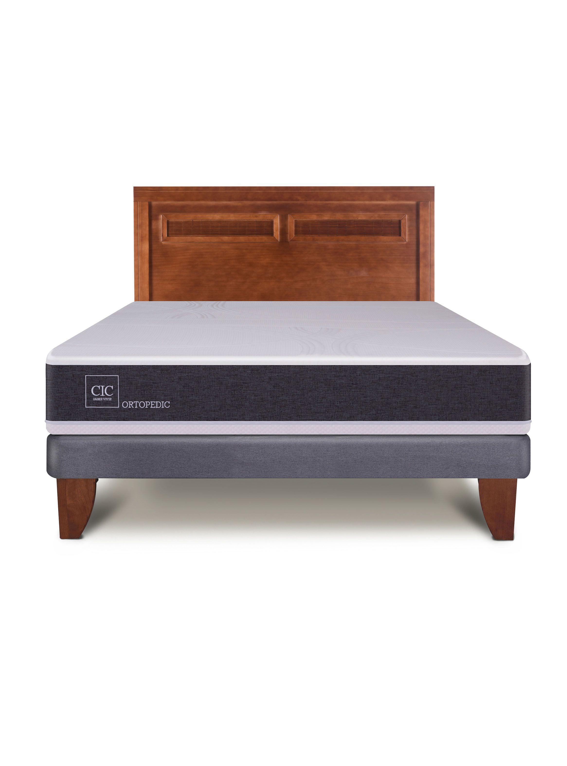 Cama Europea Ortopedic 2 Plazas Bn Respaldo Milan-2