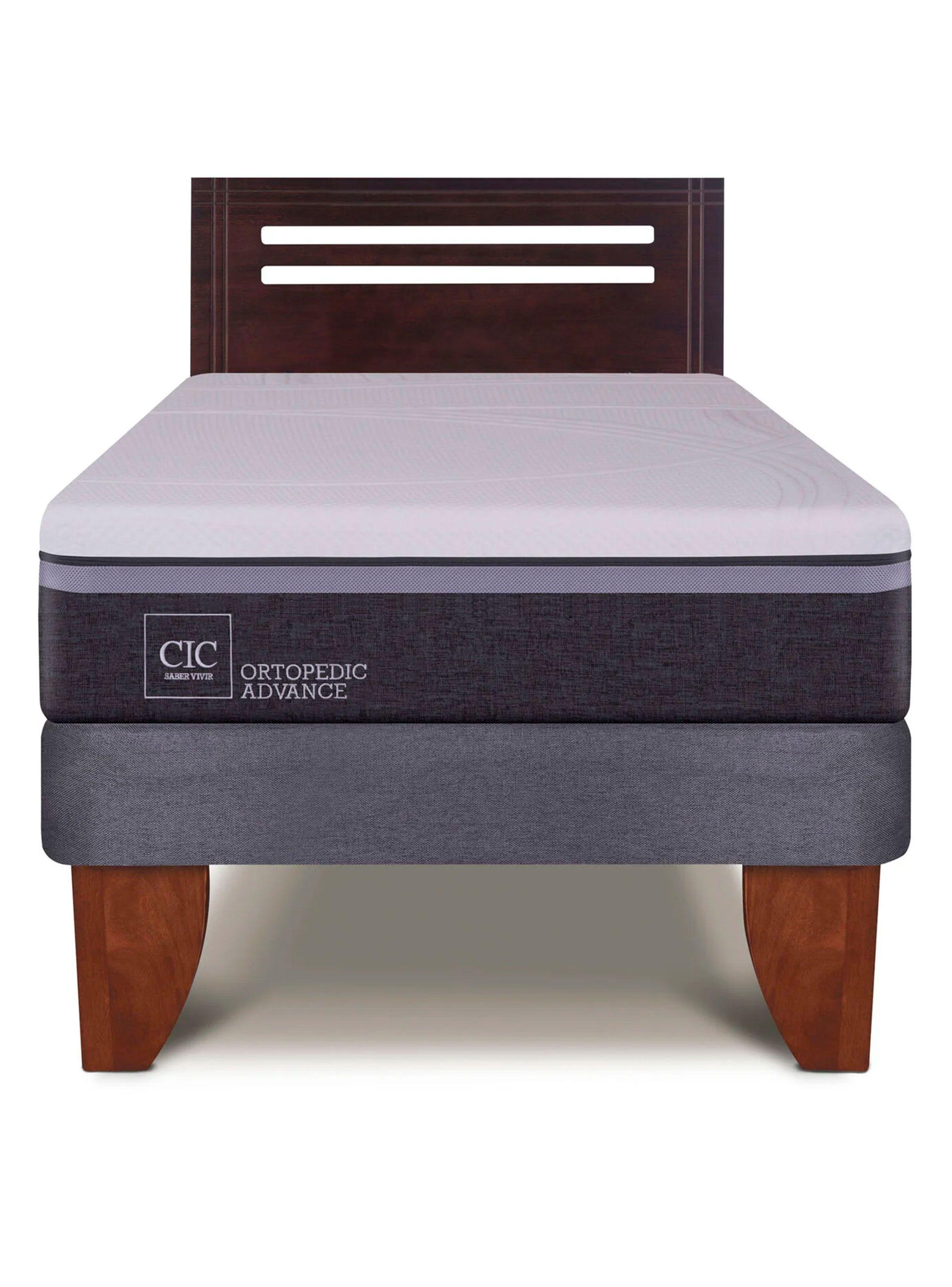 Cama Europea Ortopedic Advance 2 Plazas Base Dividida + Respaldo New Gales-2