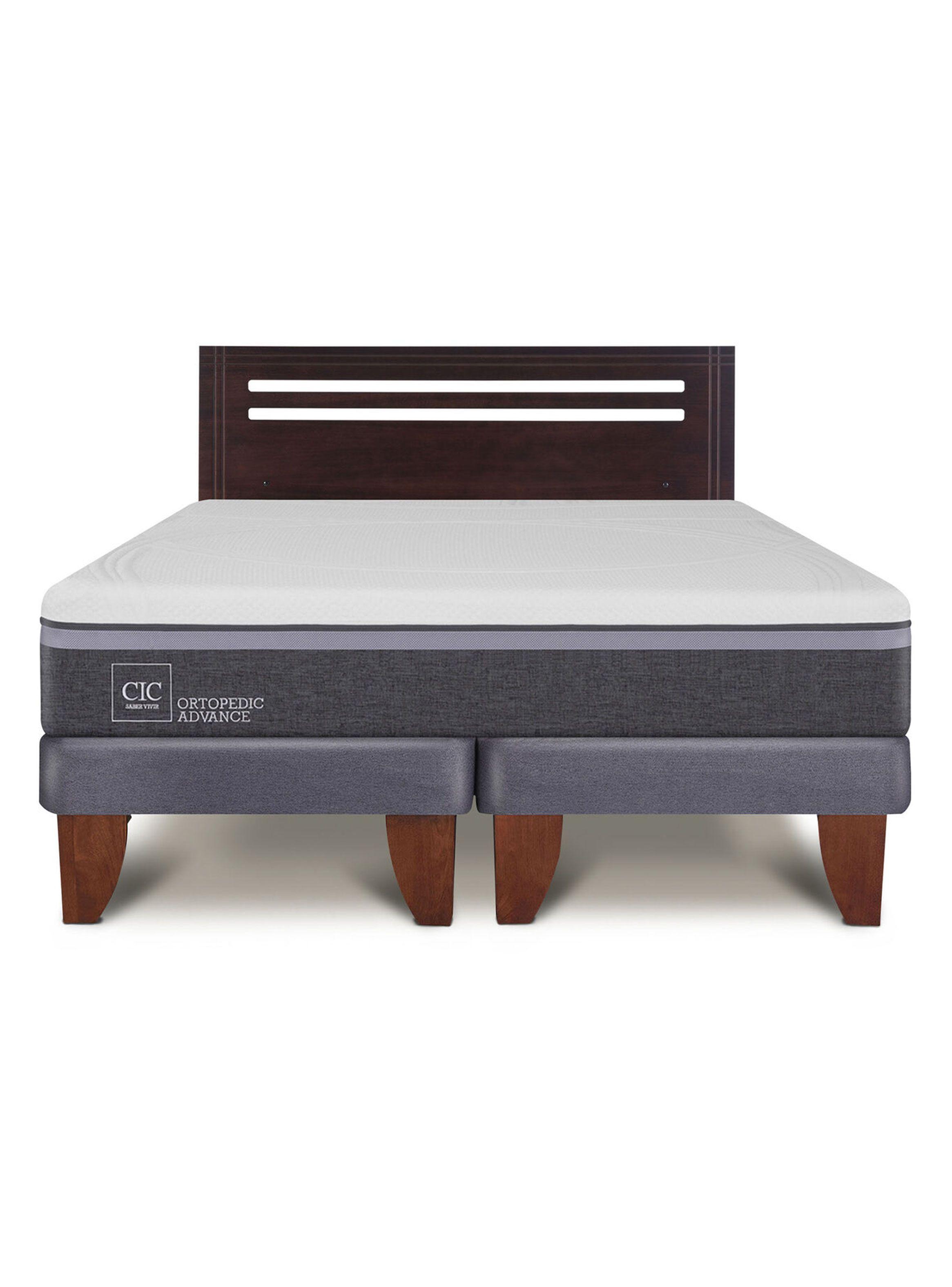 Cama Europea Ortopedic Advance 2 Plazas Base Dividida + Respaldo New Munich-2