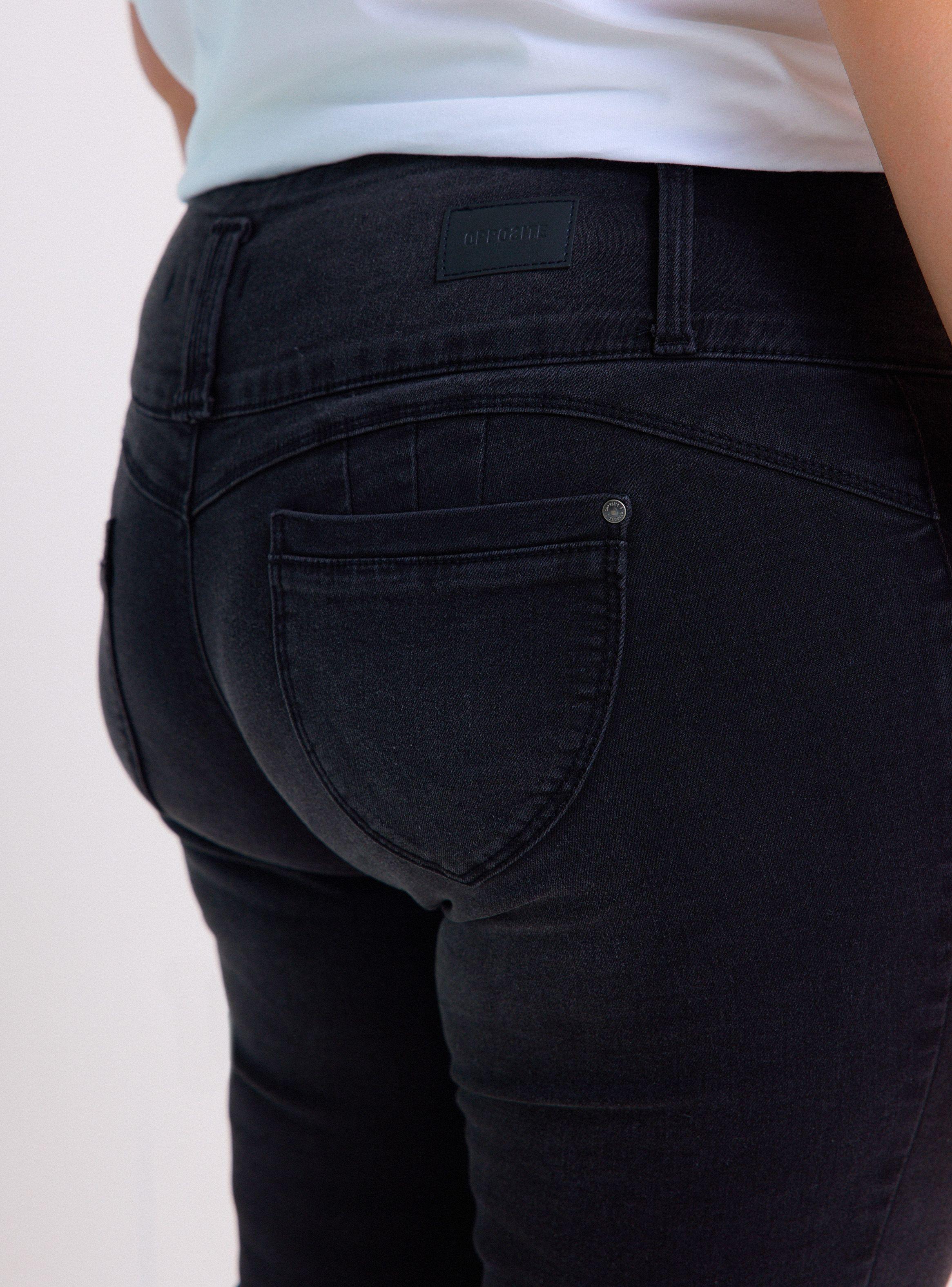 Jeans Pretina Alta con 3 Botones-4