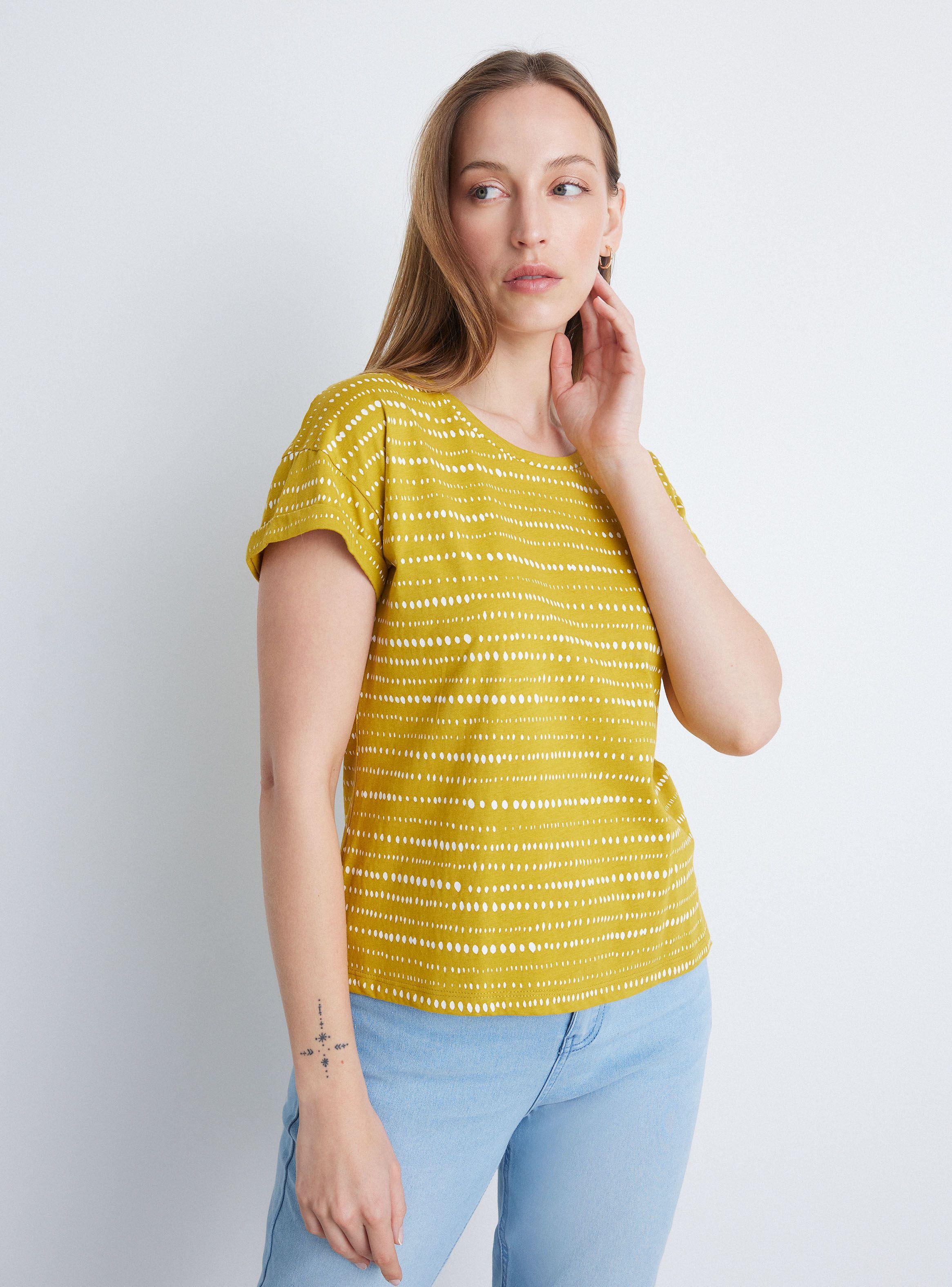 Polera Básica Full Print Cuello Redondo-0