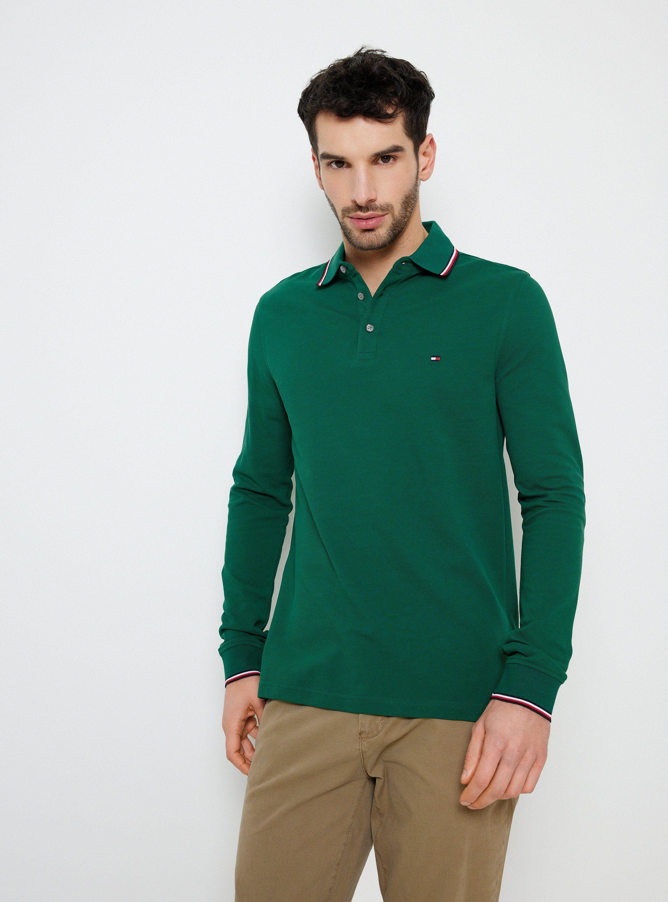 Polera Polo Color Block Slim Fit-0