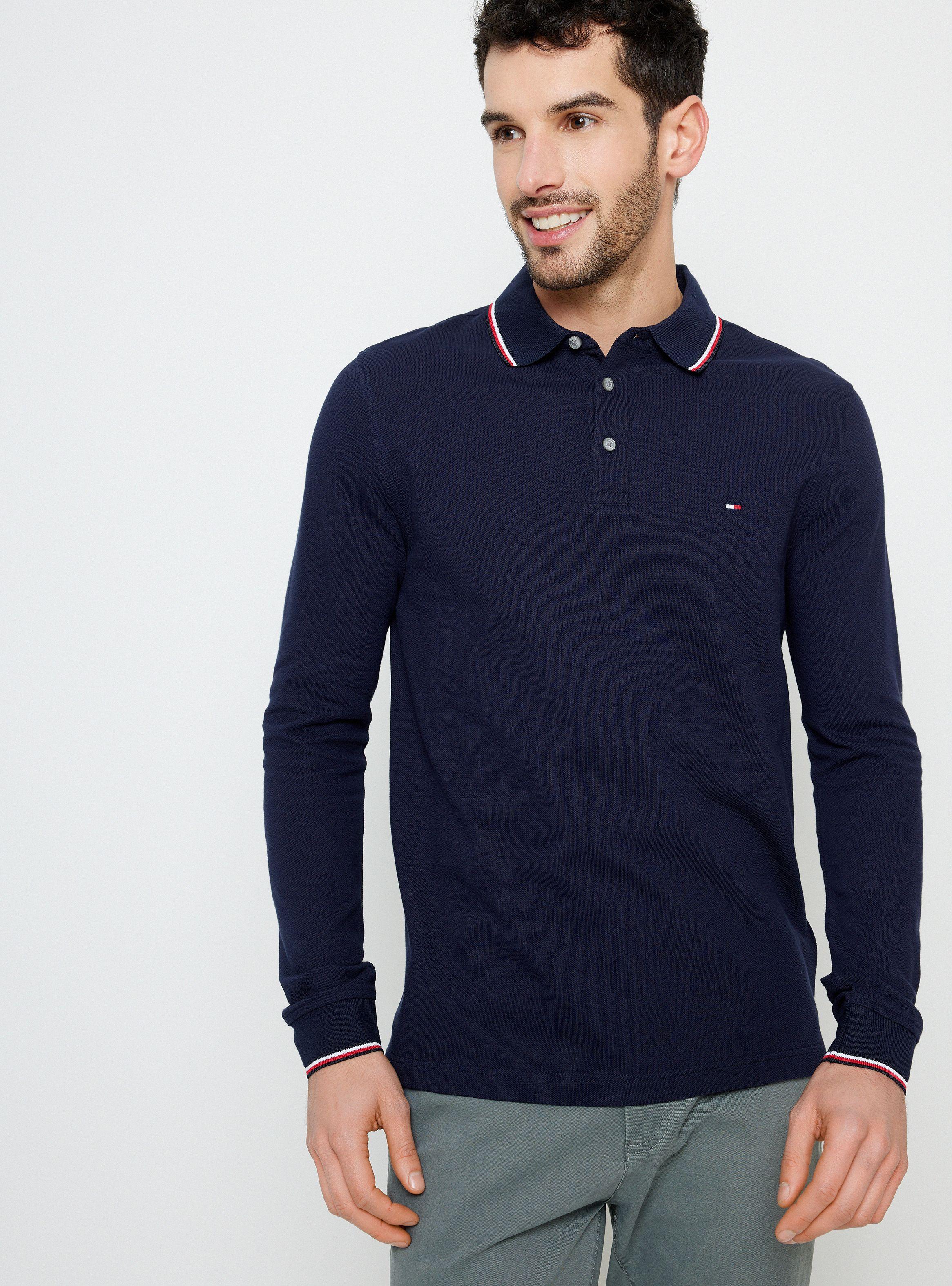 Polera Polo Color Block Slim Fit-0