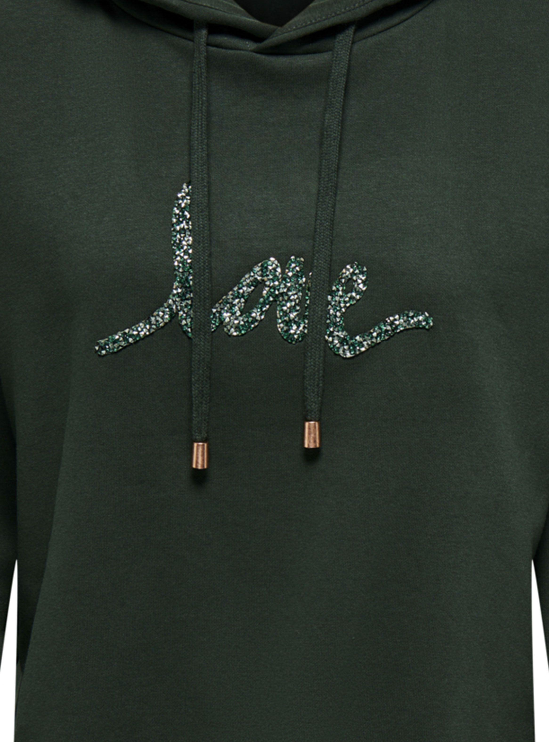 Sweater Verde con Capucha Love-2