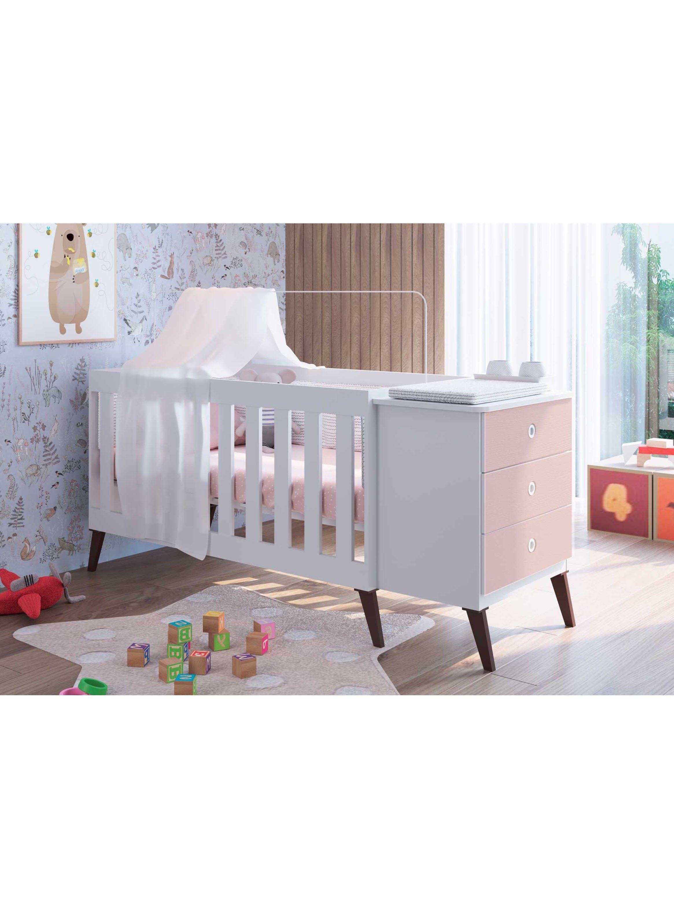 Cuna Encanto Celeste Kidscool-3