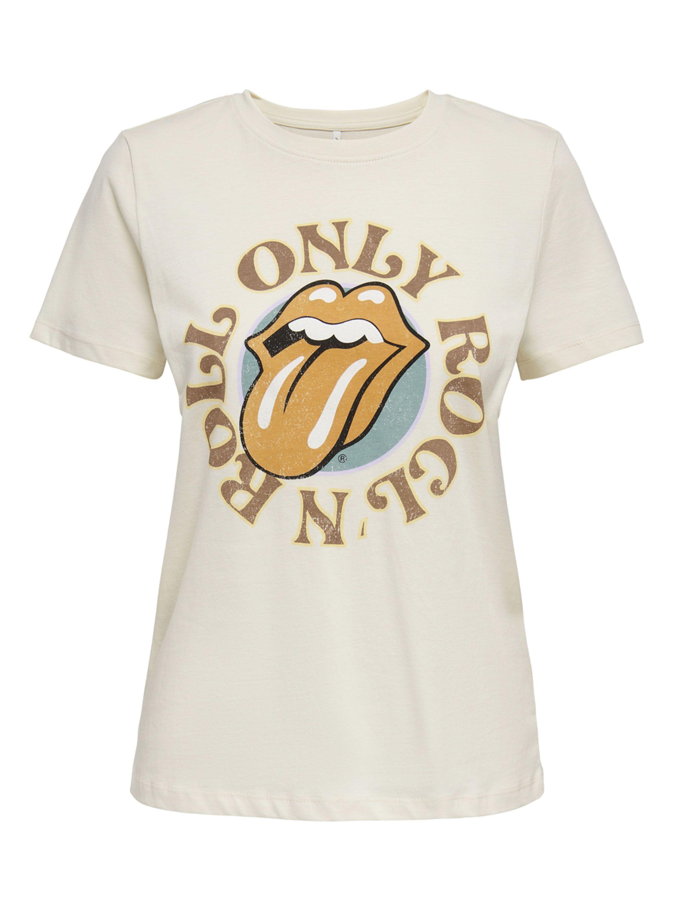 Polera Beige Rock And Roll-0