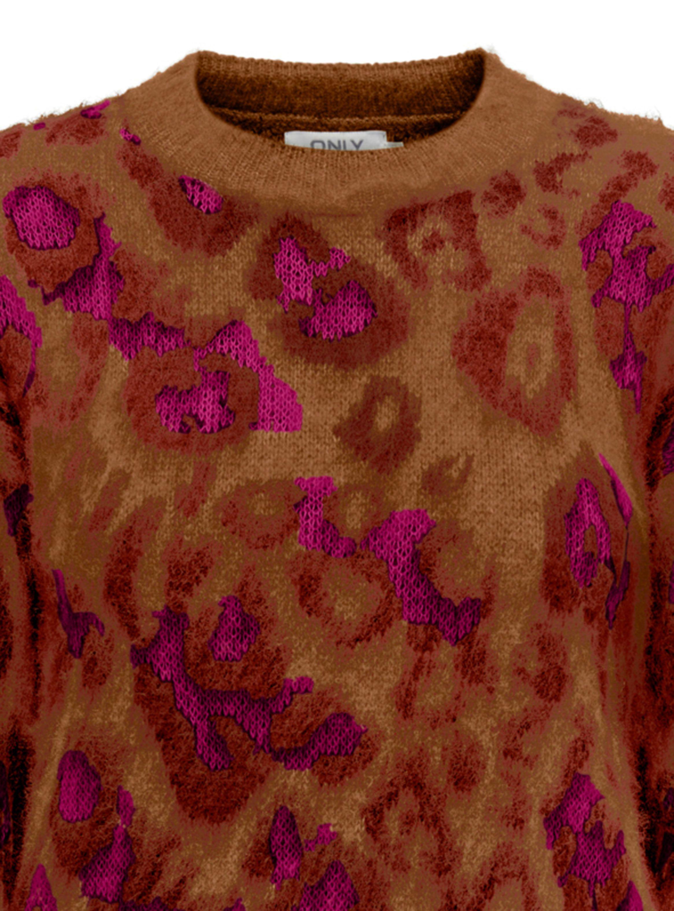 Sweater Estampado Animal Print Corte Redondo-2