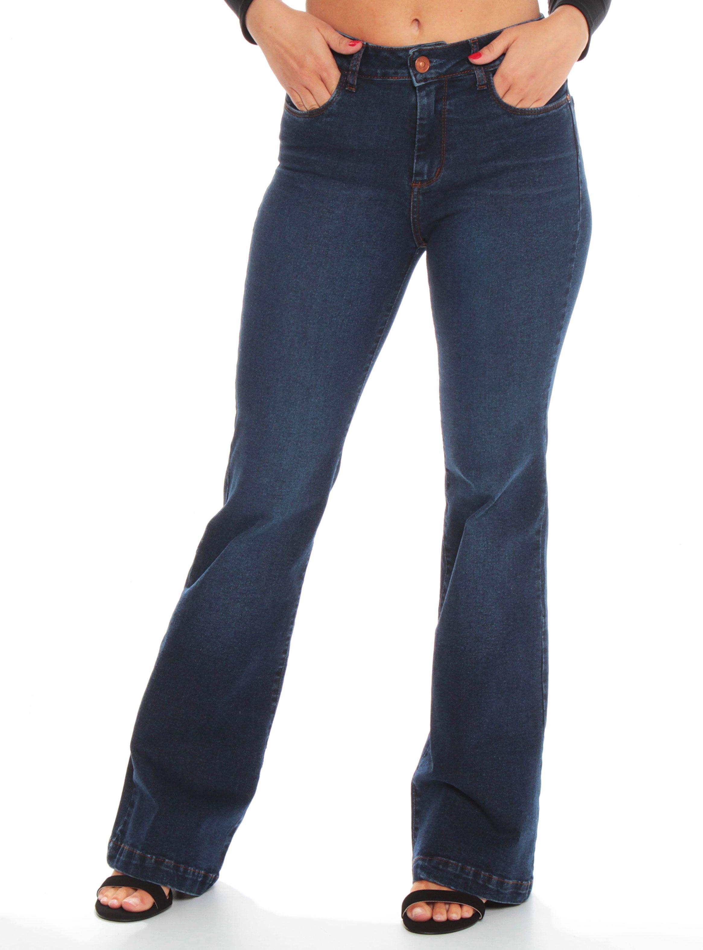 Jeans Flare 1 Botón-0