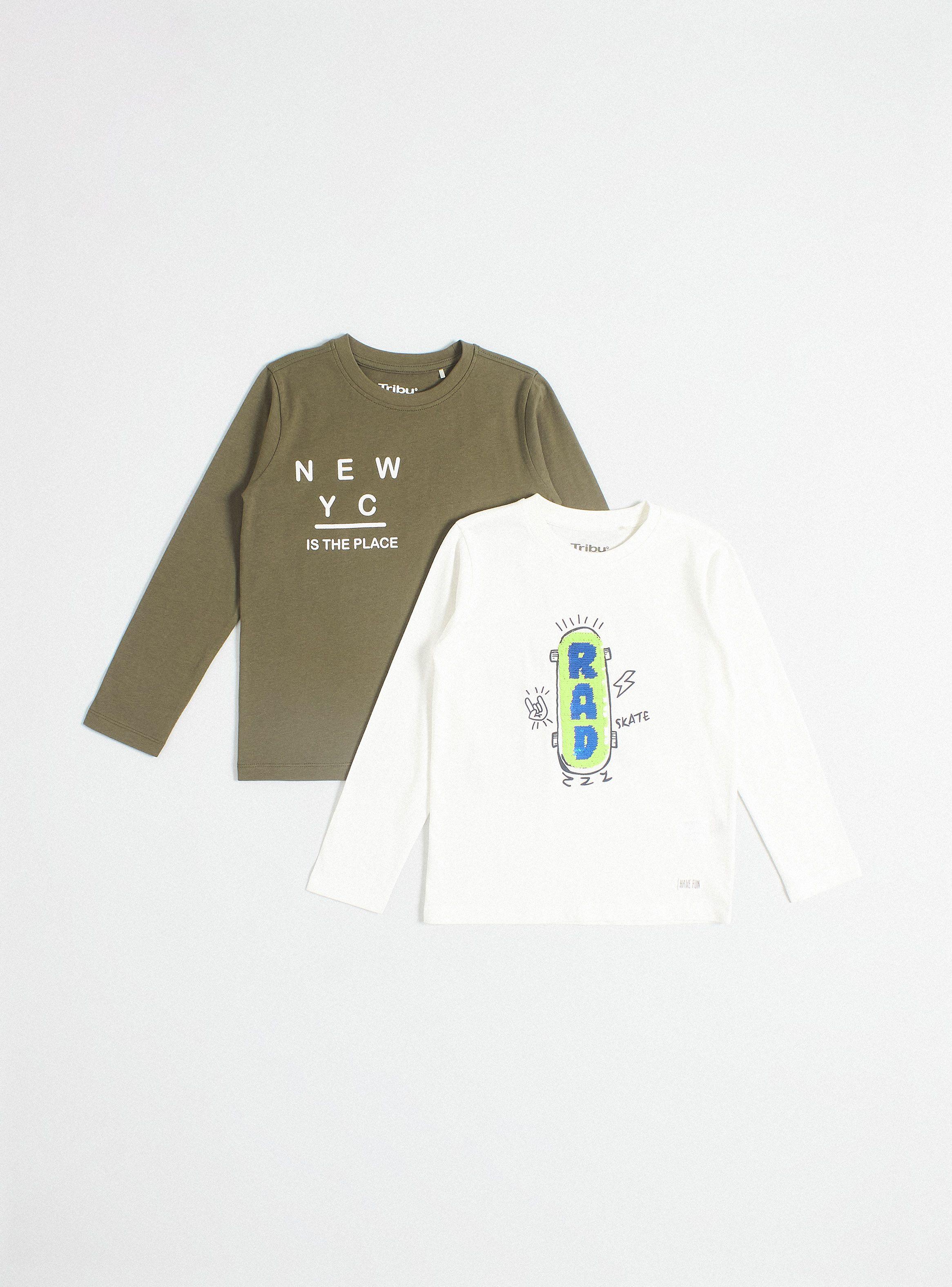 Pack Polera Manga Larga Lentejuelas Niño-2