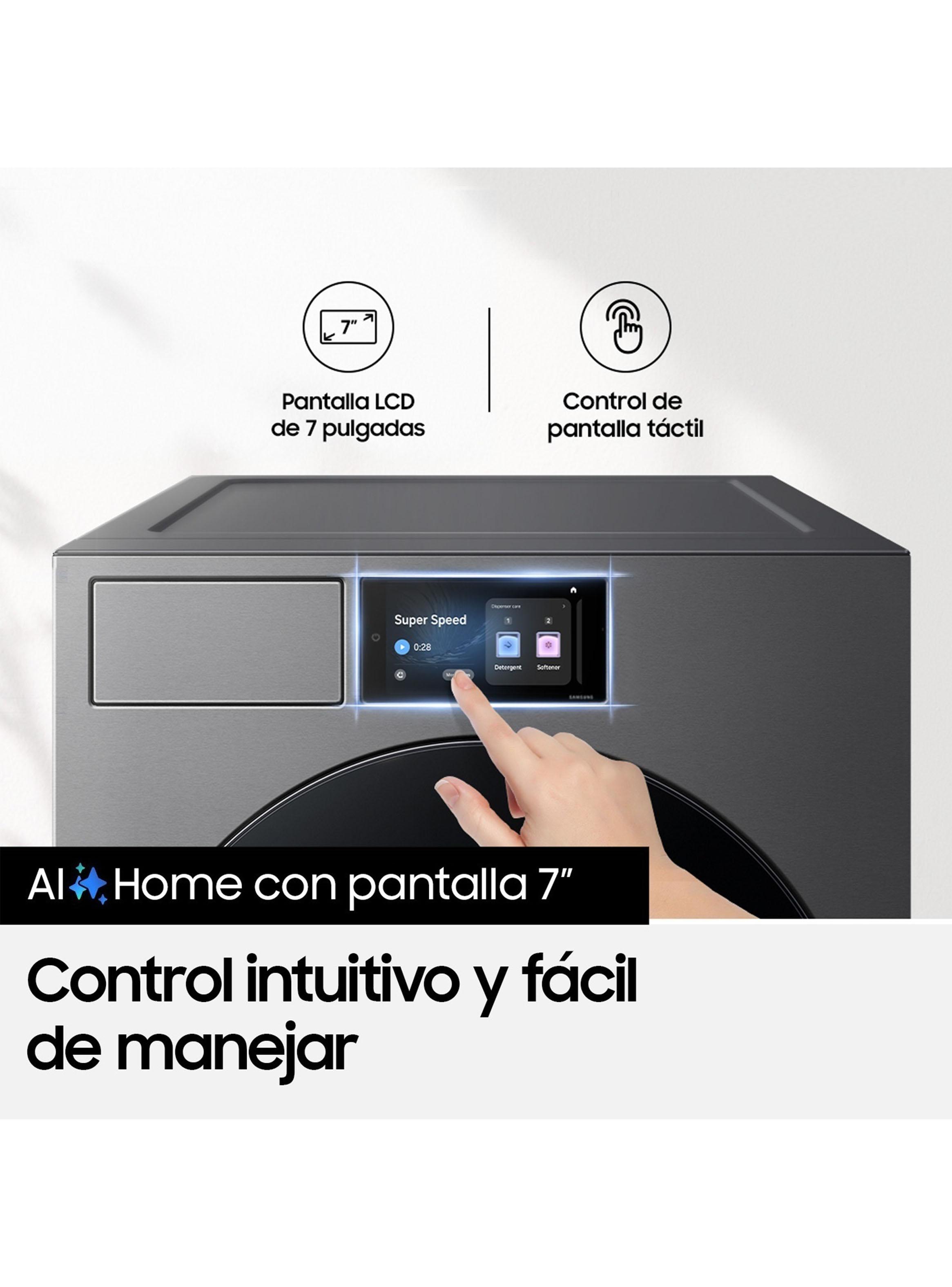 Lavadora Carga Frontal 25 Kg Bespoke WF90F25ADSZS con IA-4