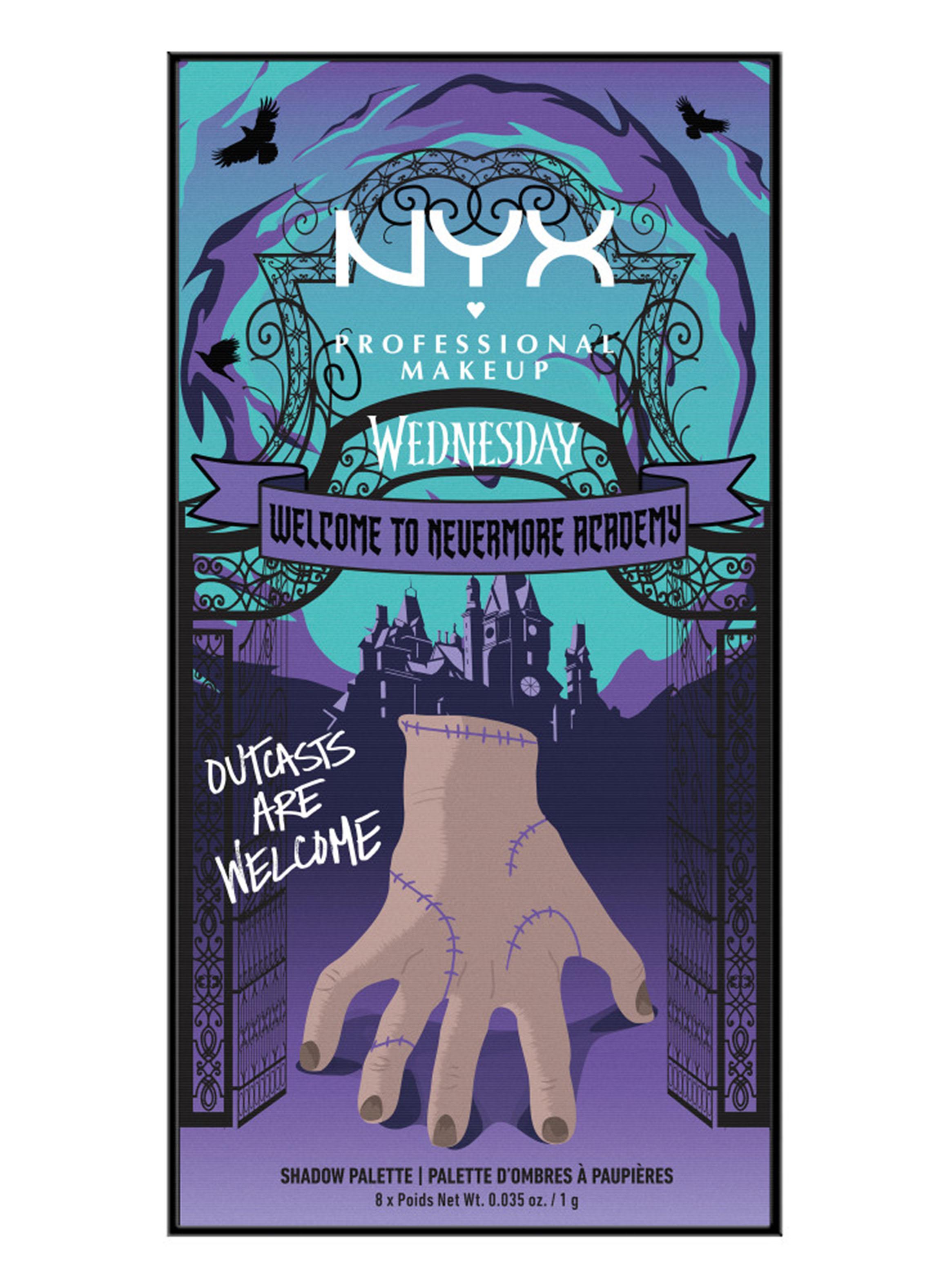 Paleta de Sombras The Nevermore Academy Merlina-3