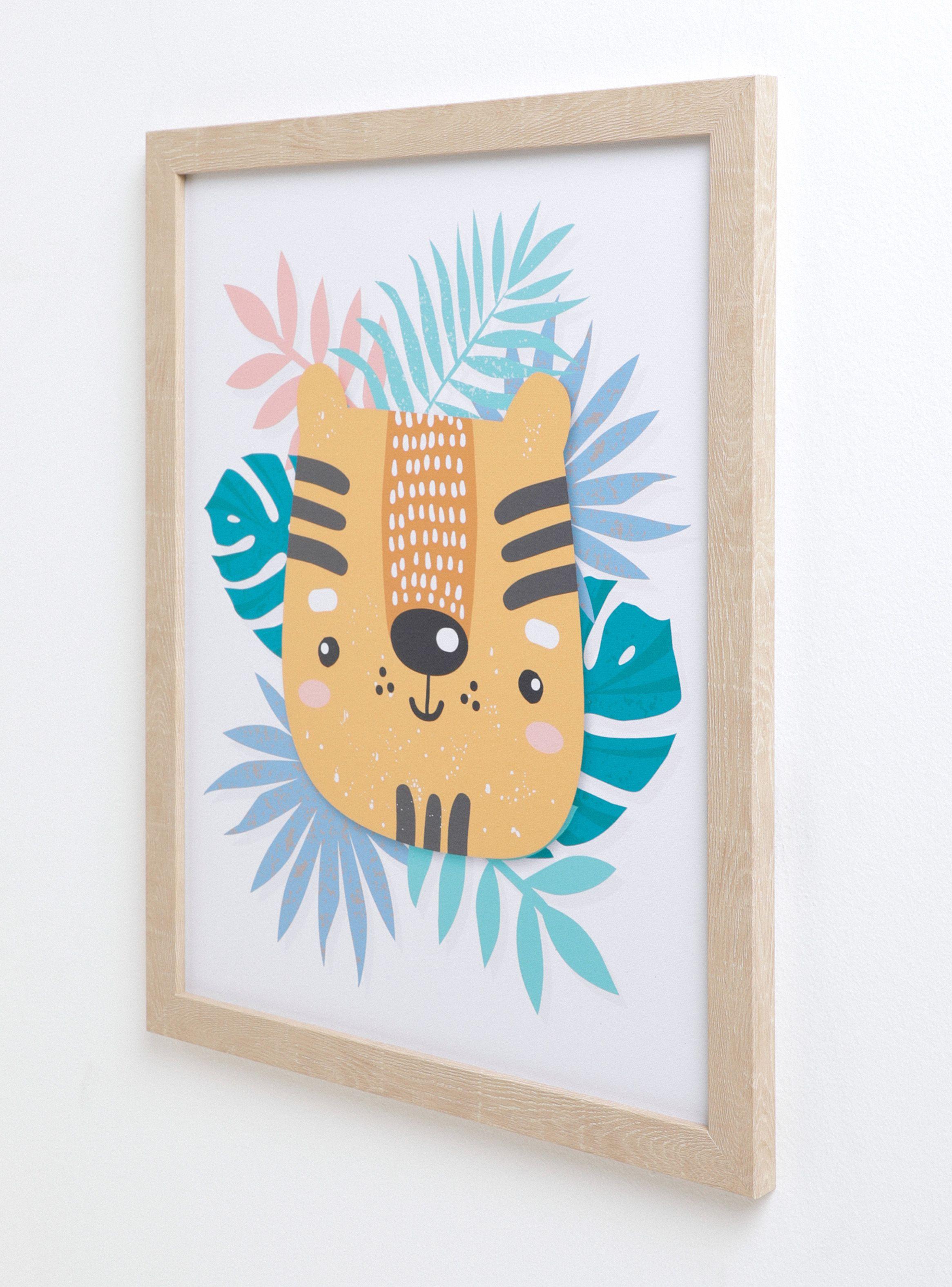Cuadro Infantil Tigre 40x50 cm-1