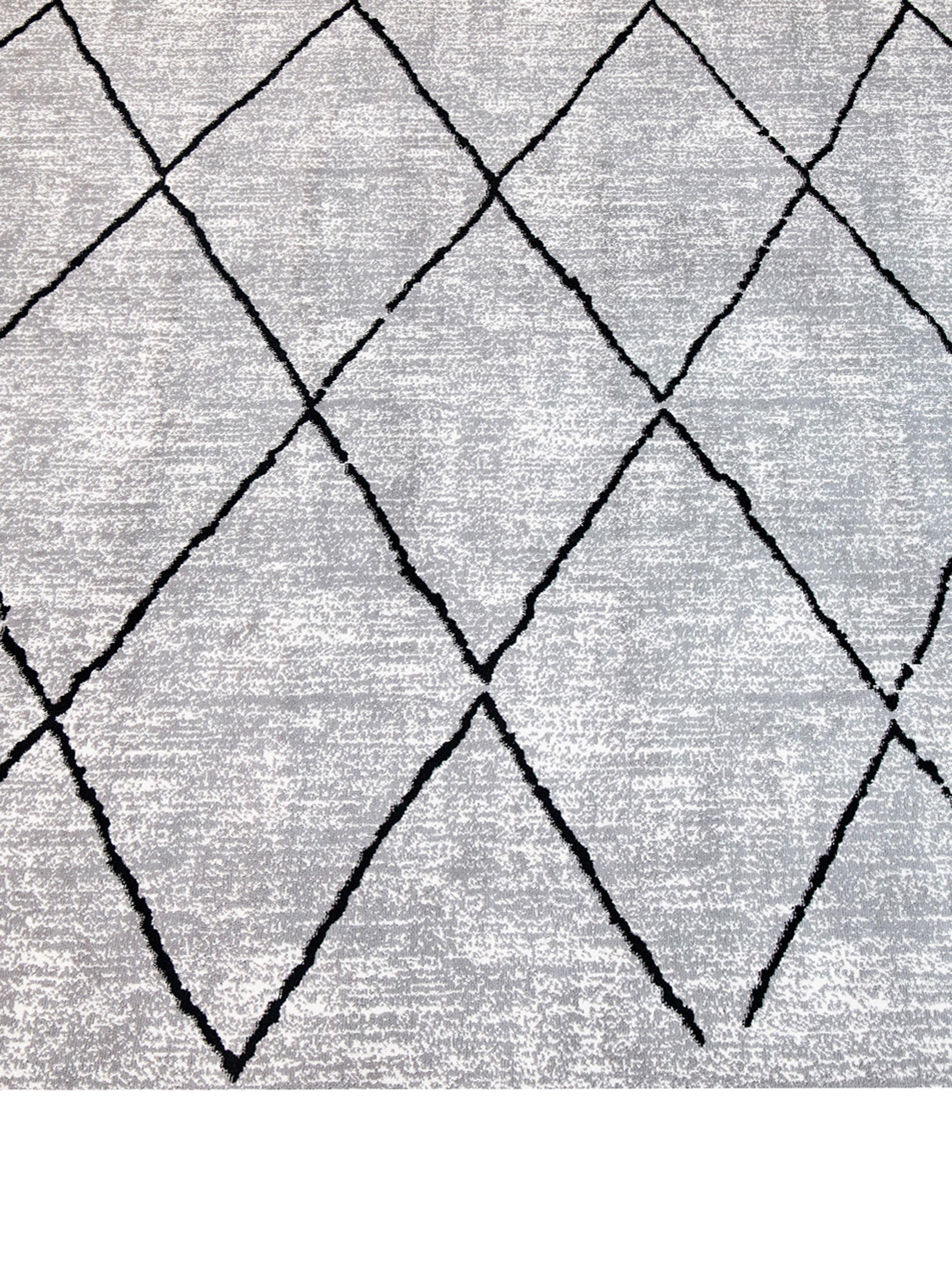 Alfombra 160 x 230 cm Noruega Étnico Gris-2
