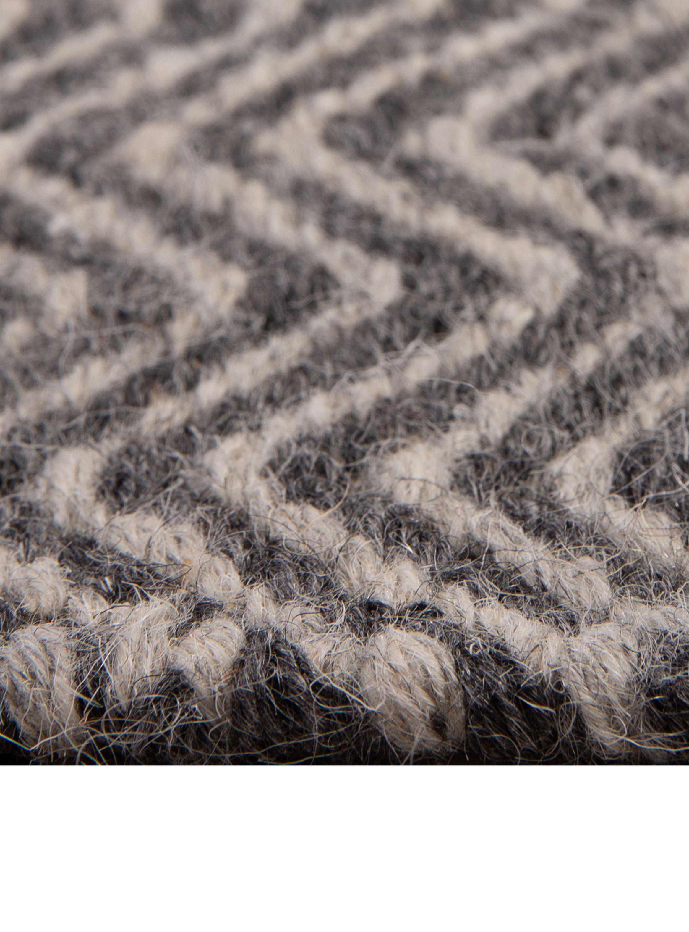 Alfombra 190 x 290 cm Wool Tribal Rayas Gris-2