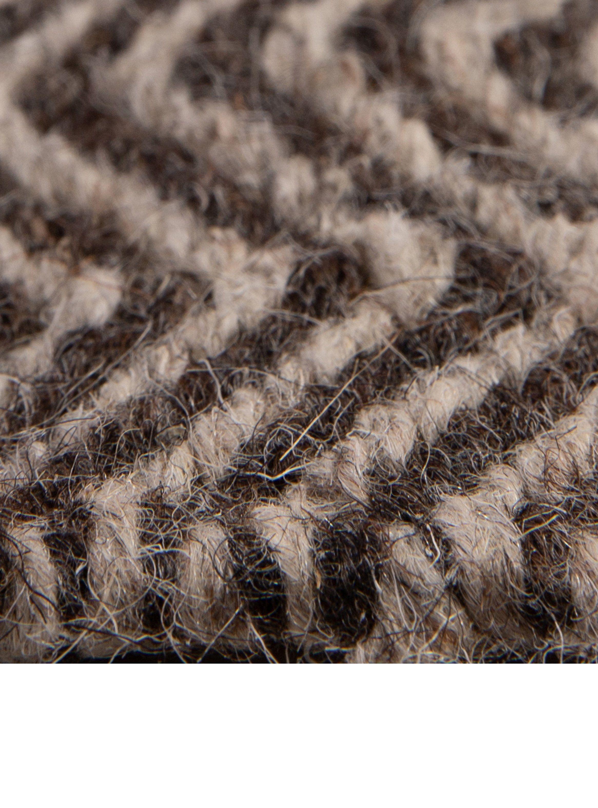 Alfombra 240 x 340 cm Wool Tribal Rayas Café-2