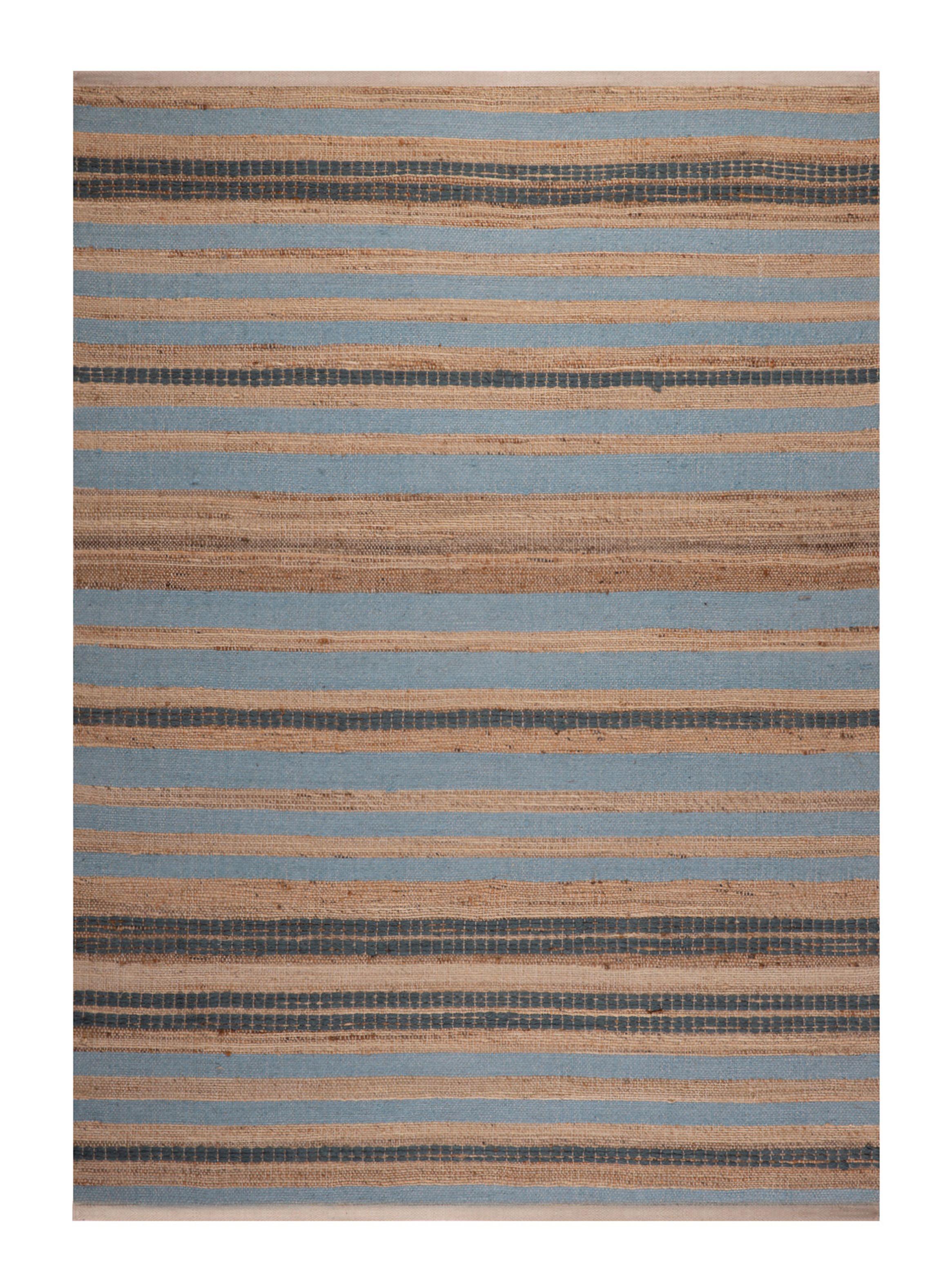 Alfombra 160 x 230 cm Yute Wool Stripe Rayas Natural-0