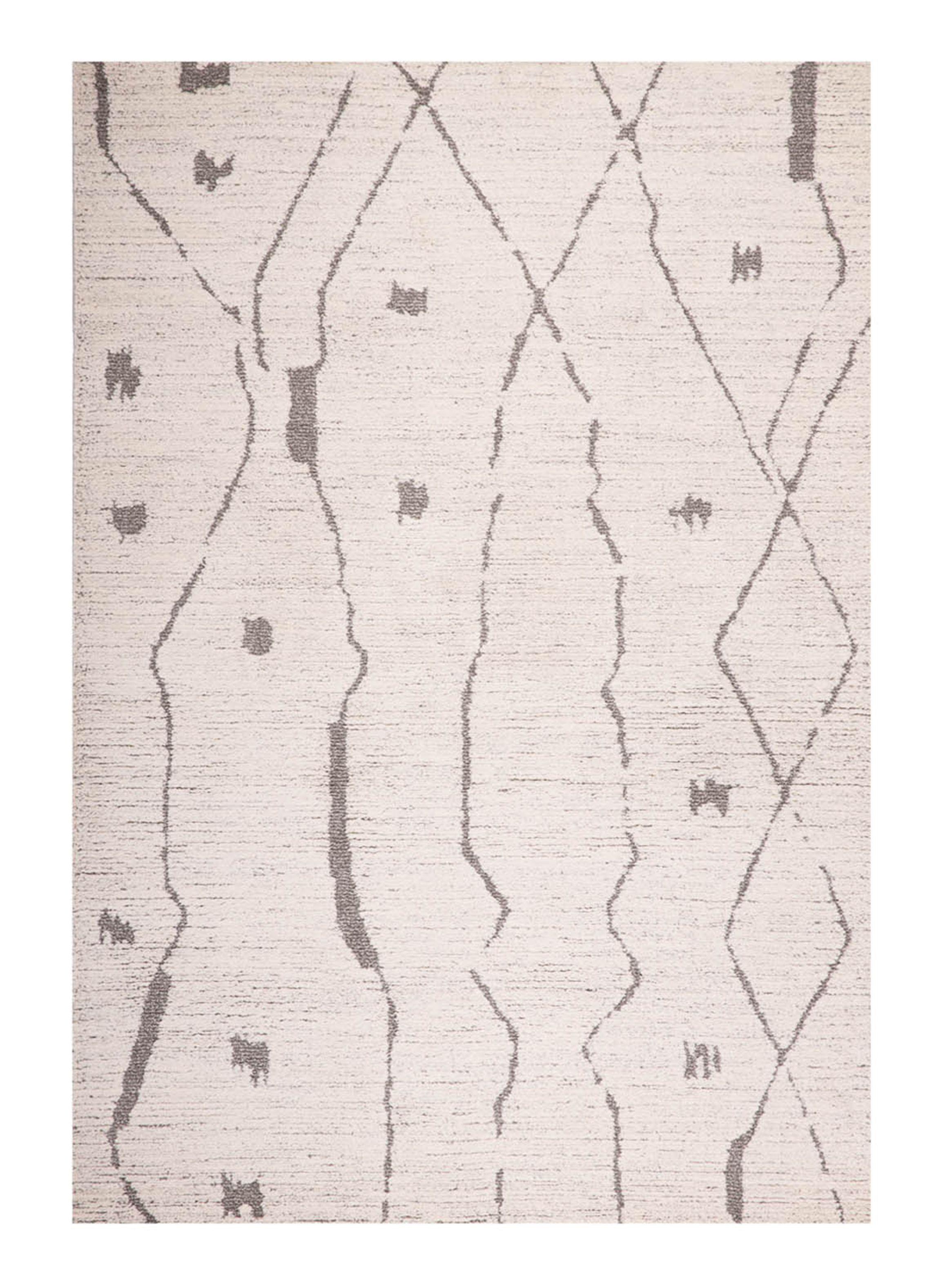 Alfombra 160 x 230 cm Navarra Rayas Beige-0