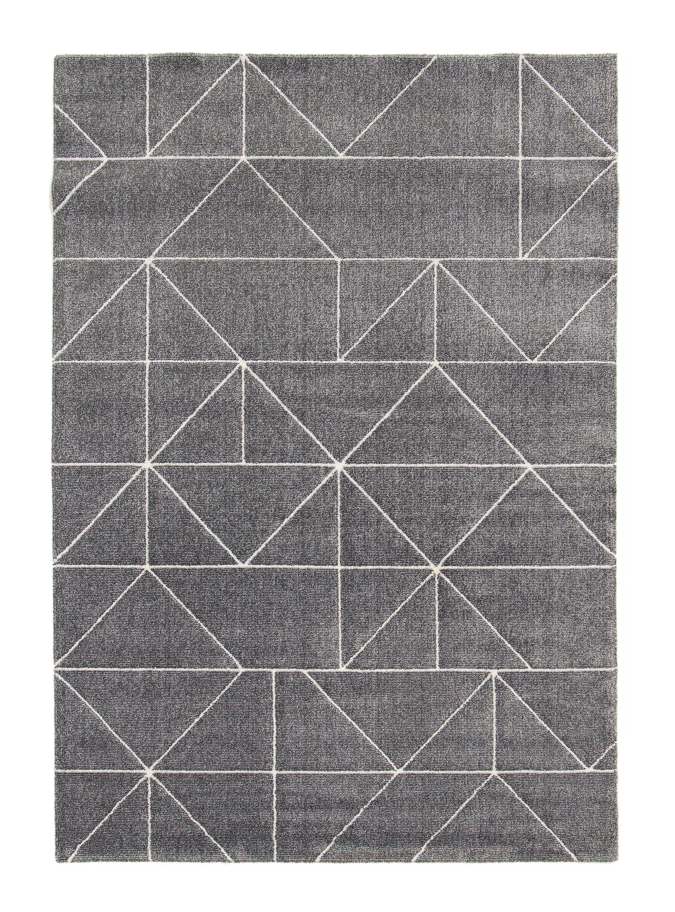 Alfombra 160 x 230 cm Nevada Formas Gris-0