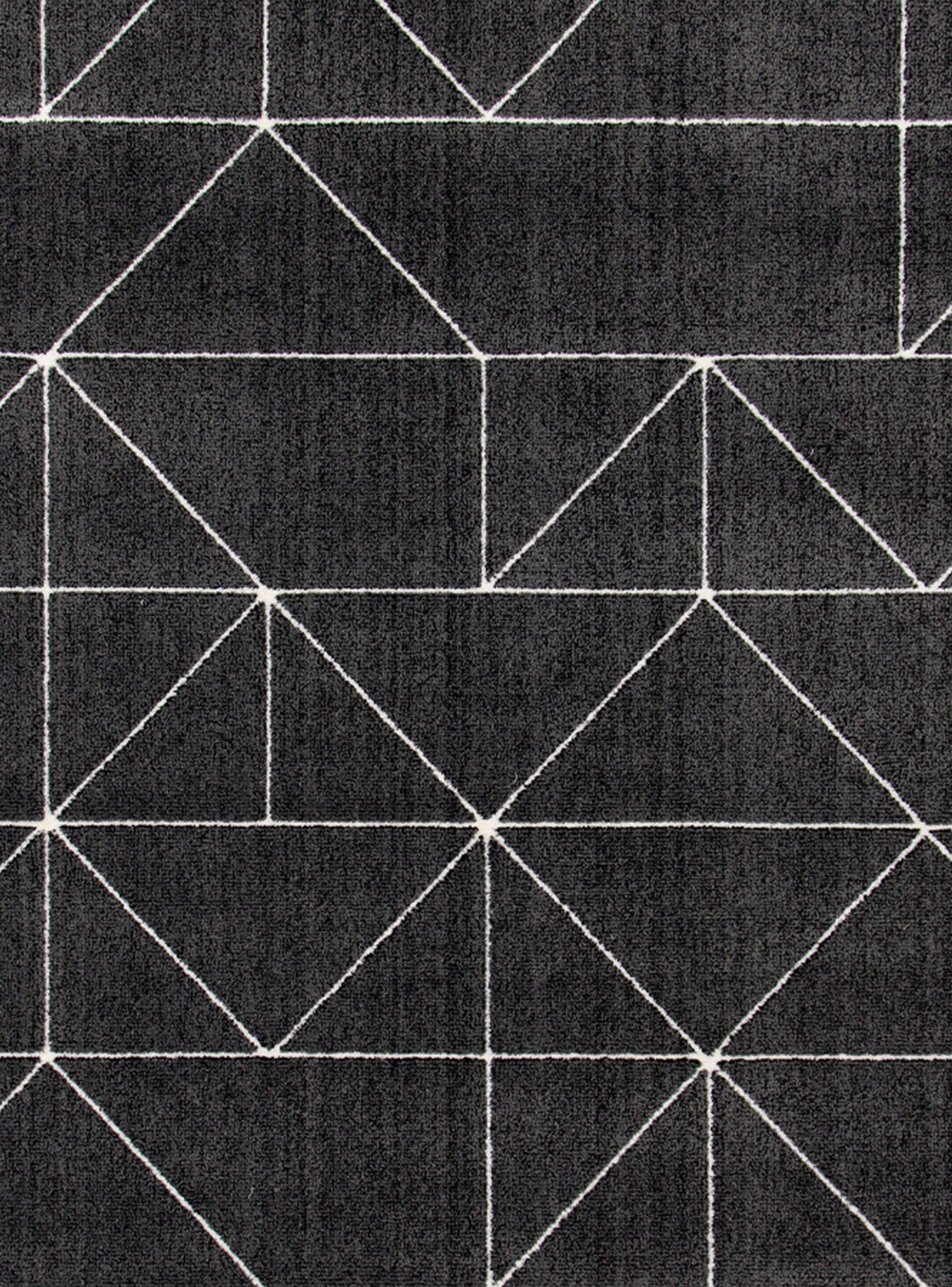 Alfombra 160 x 230 cm Nevada Formas Negro-2