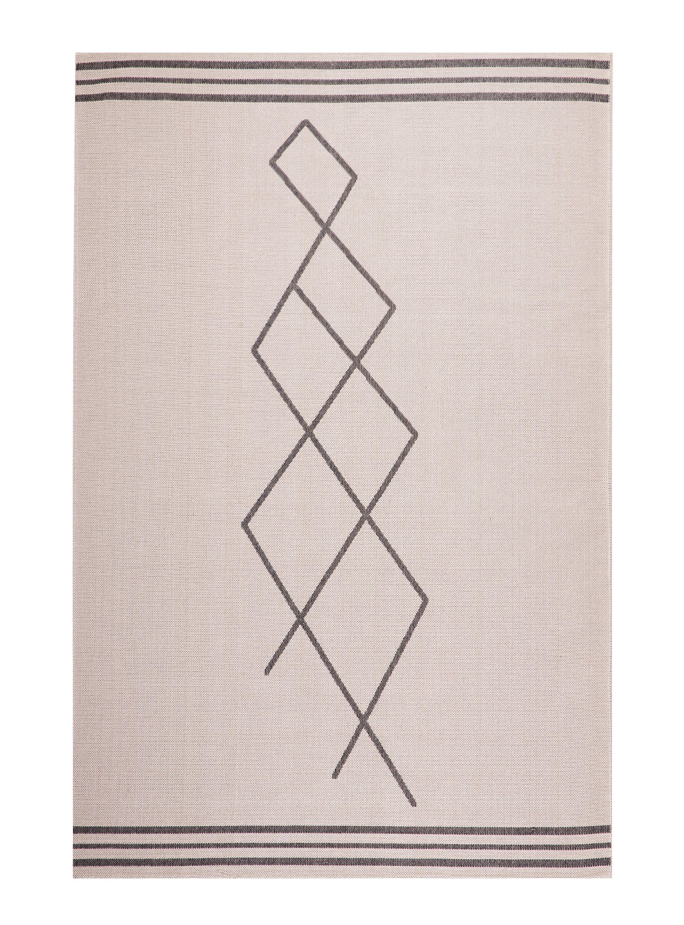 Alfombra 120 x 170 cm Nativo Étnico Beige-0