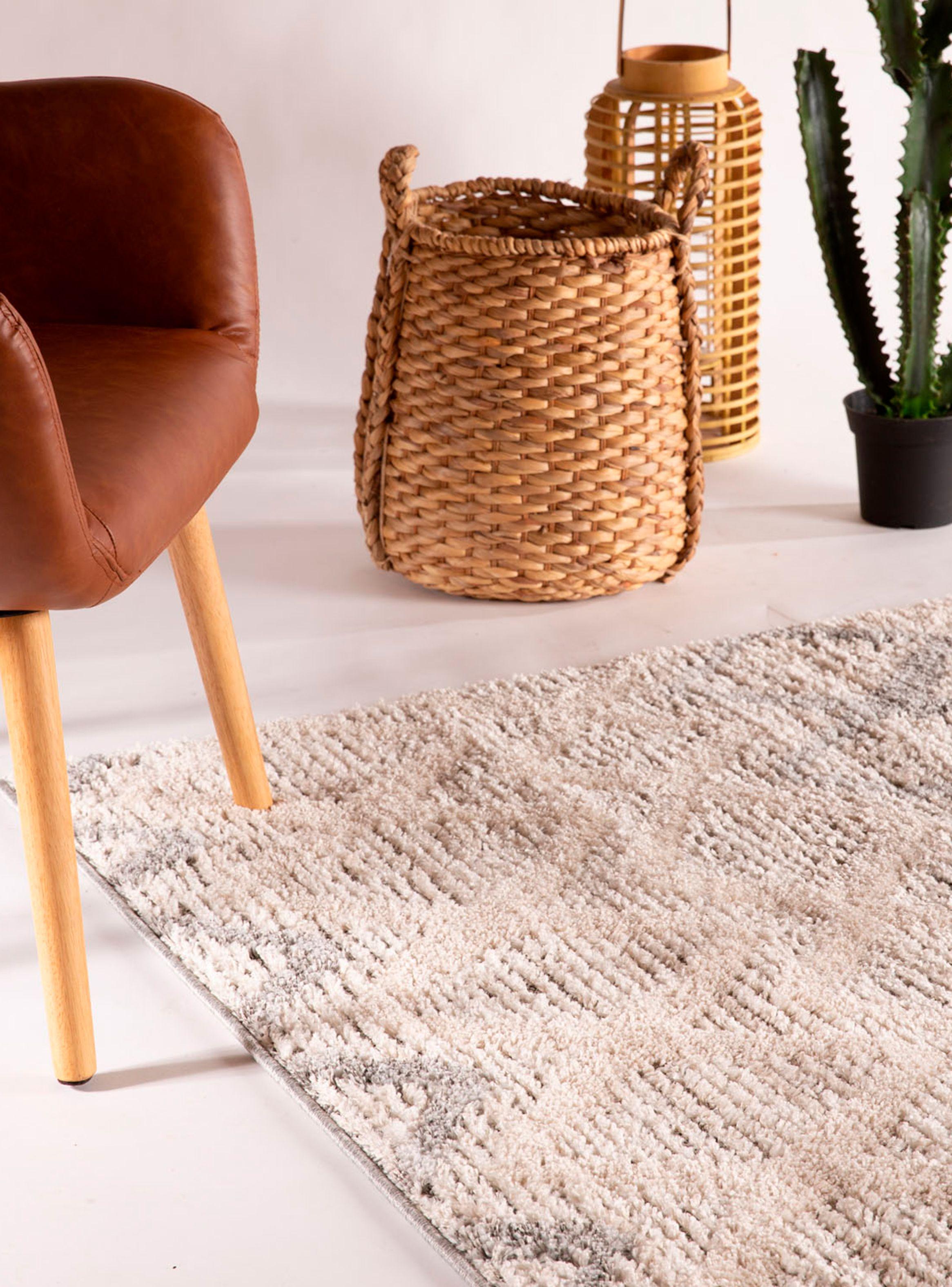 Alfombra 160 x 230 cm Levels Beige Geométrico-2