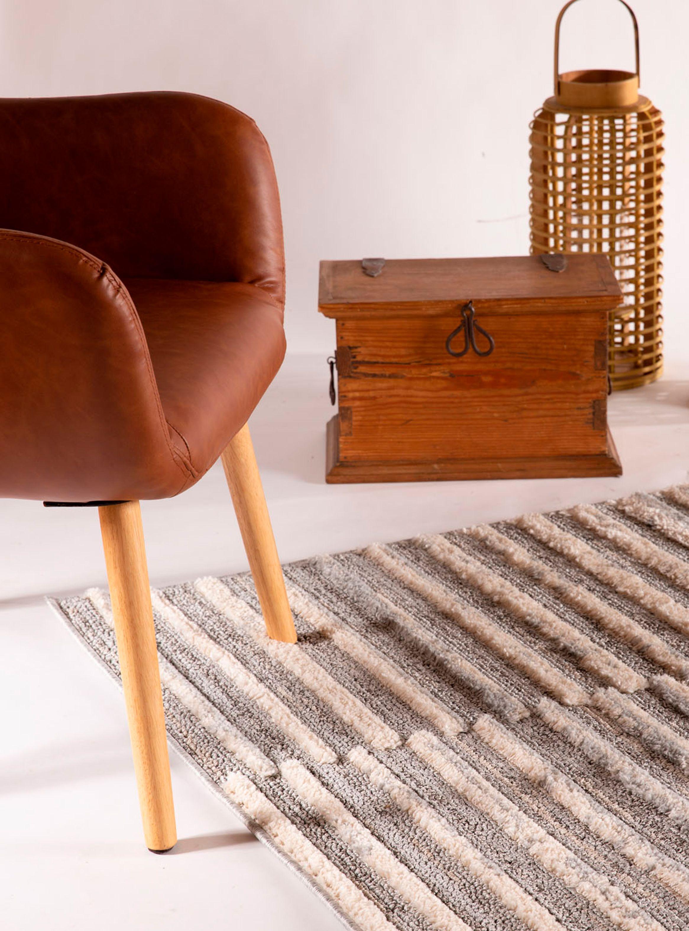 Alfombra 200 x 300 cm Levels Beige Geométrico-2