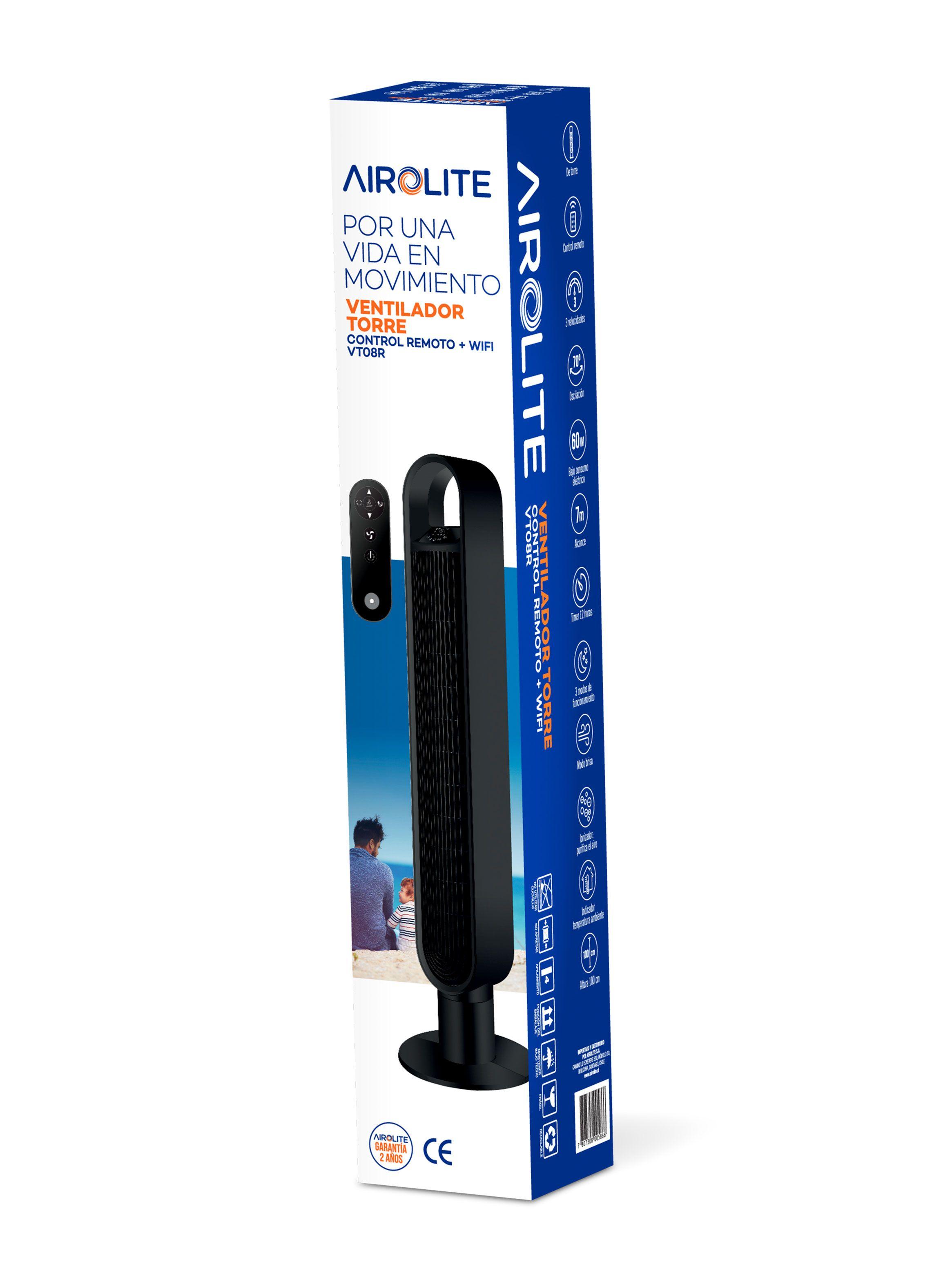 Ventilador Torre Wifi VT08R Black-4