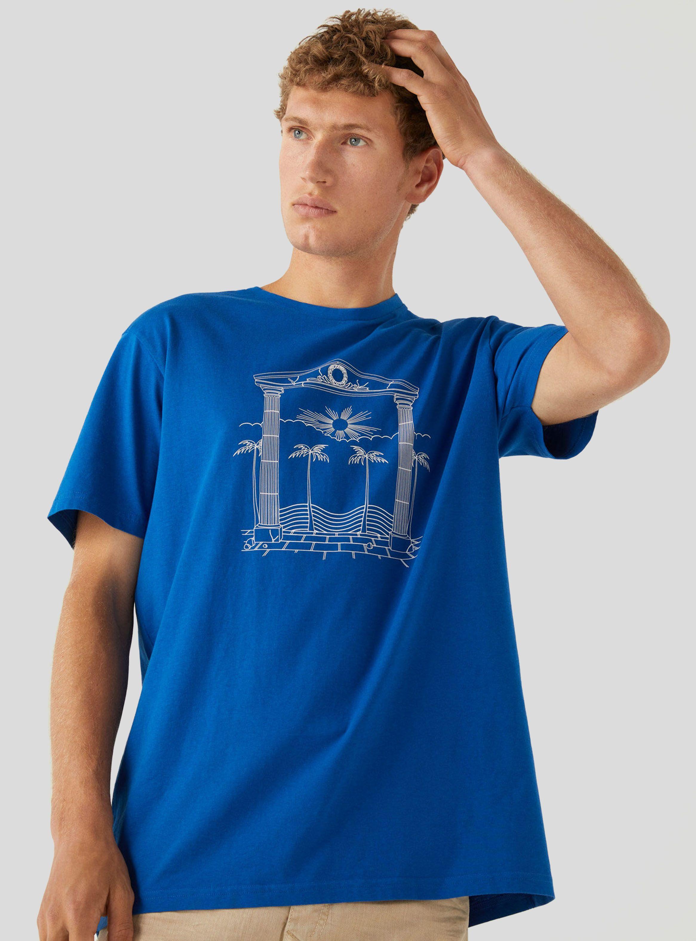 Polera Springfield Blue Greek-0