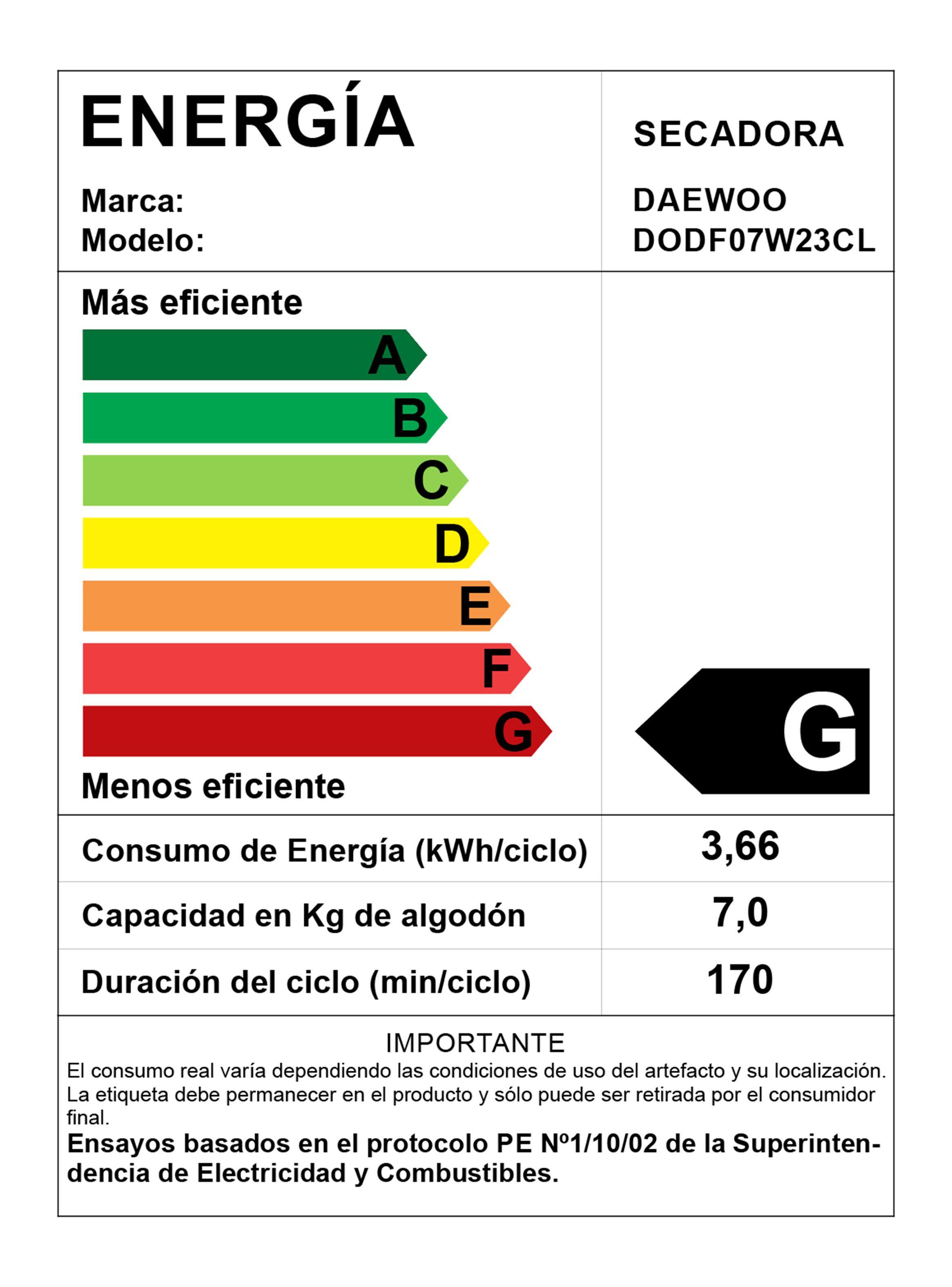 Secadora Carga Frontal 7 Kg DODF07W23CL-3