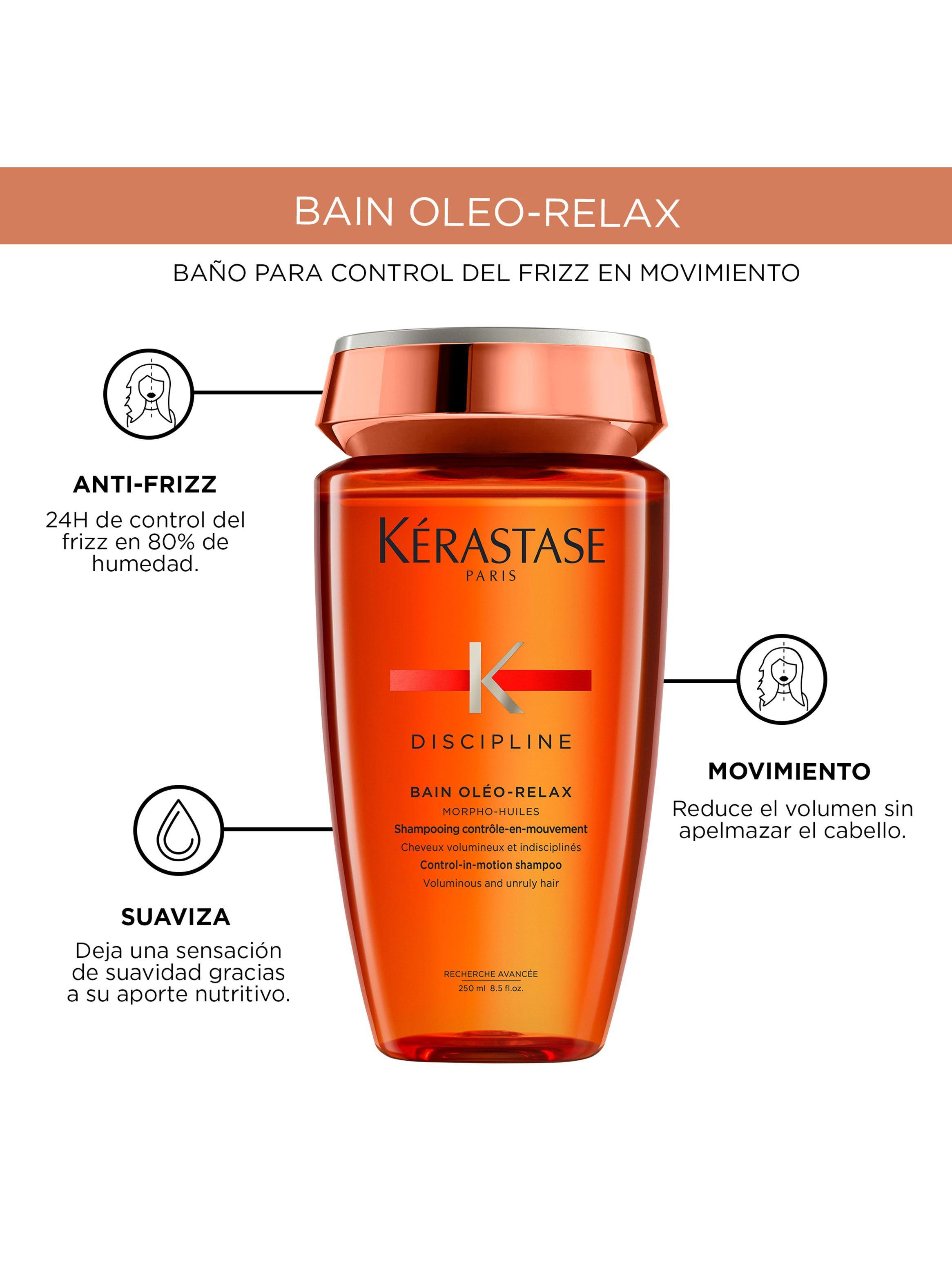 Shampoo Anti-Frizz Cabello Voluminoso E Indisciplinado Bain Oléo-Relax Discipline 250ml-3