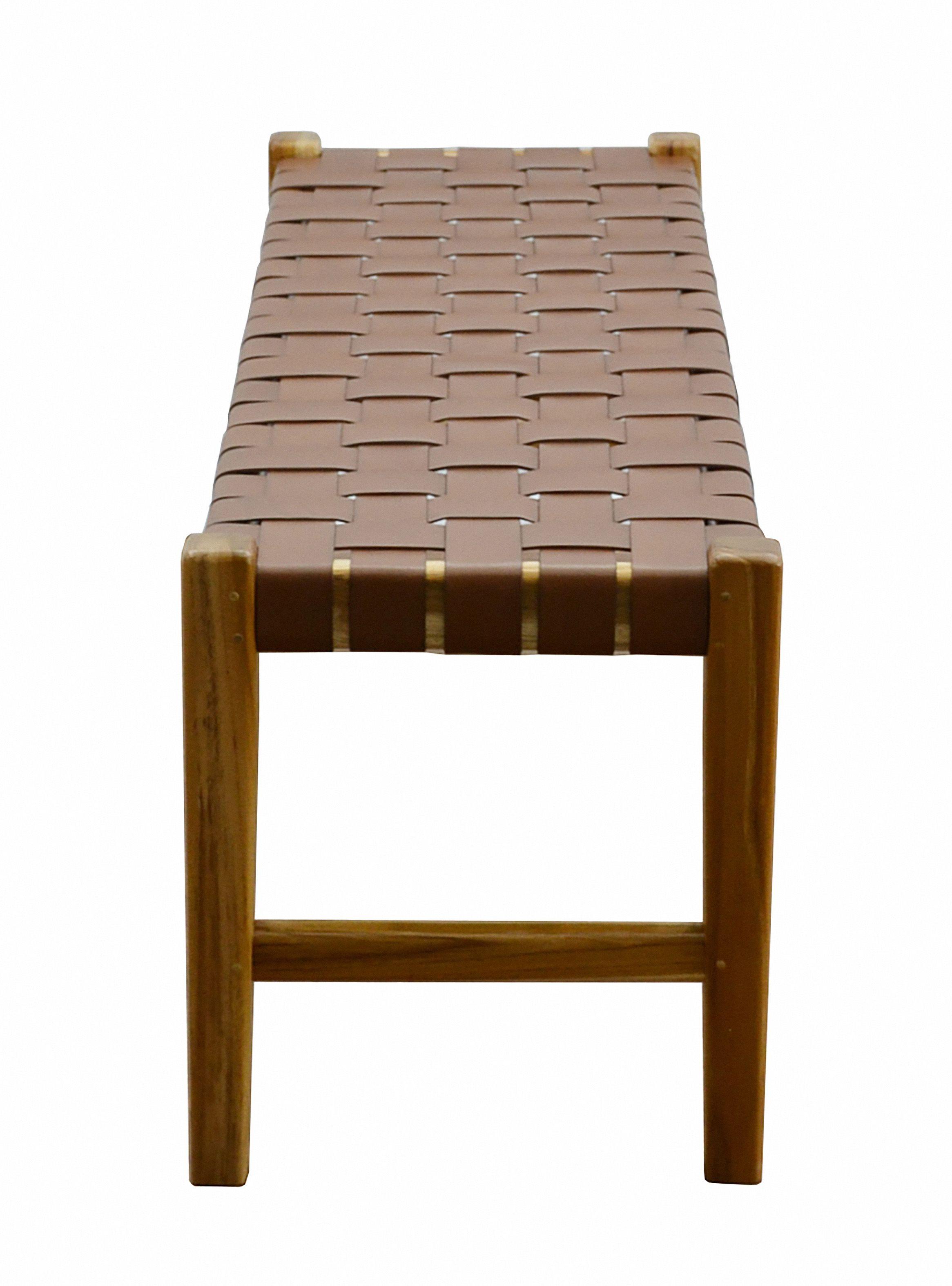 Banqueta Austral Cuero 120x41x46 cm-4