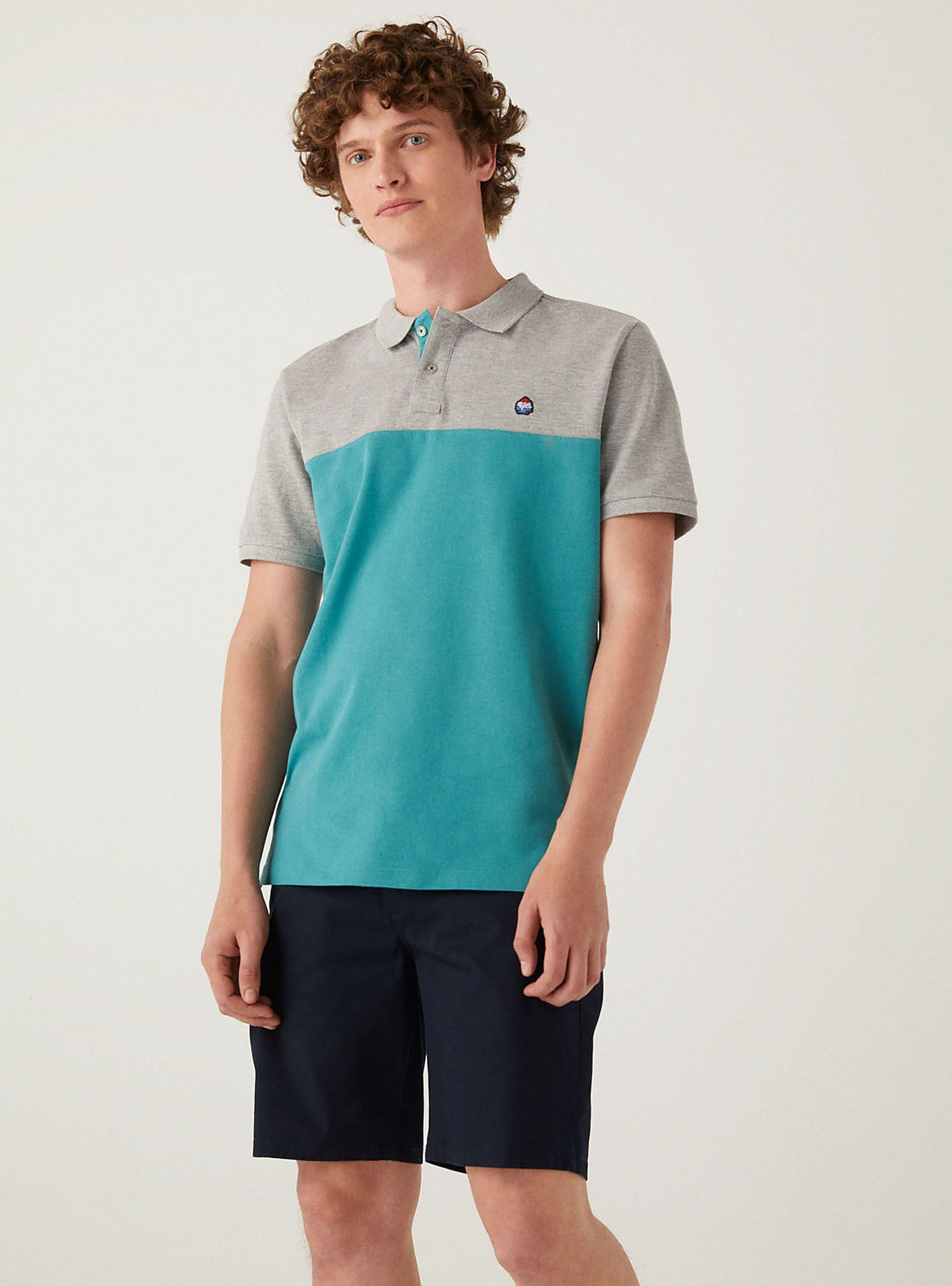 Polera Springfield Bicolor Polo-3
