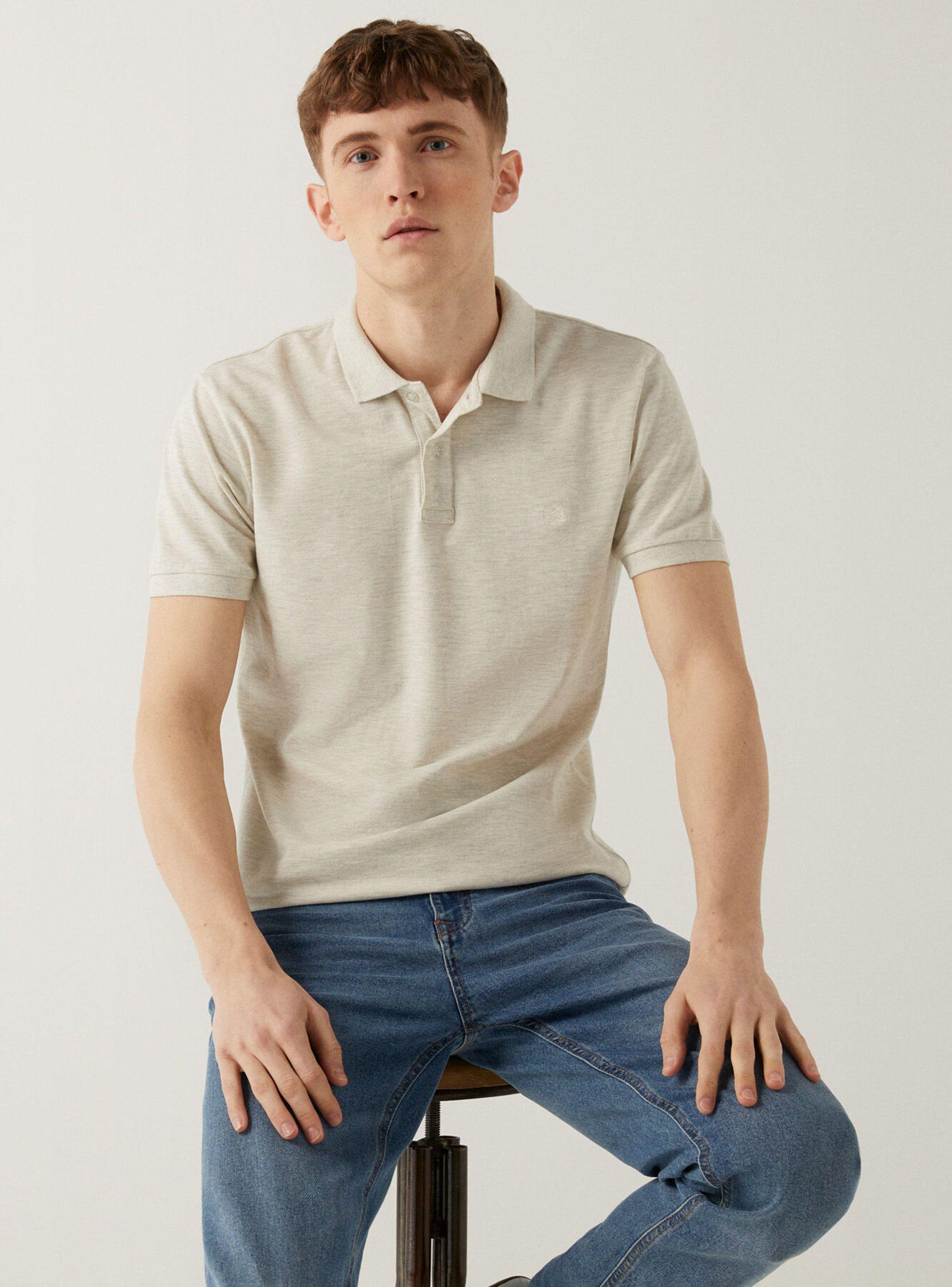 Polera Springfield Polo Overdyed Melg Algodón-3
