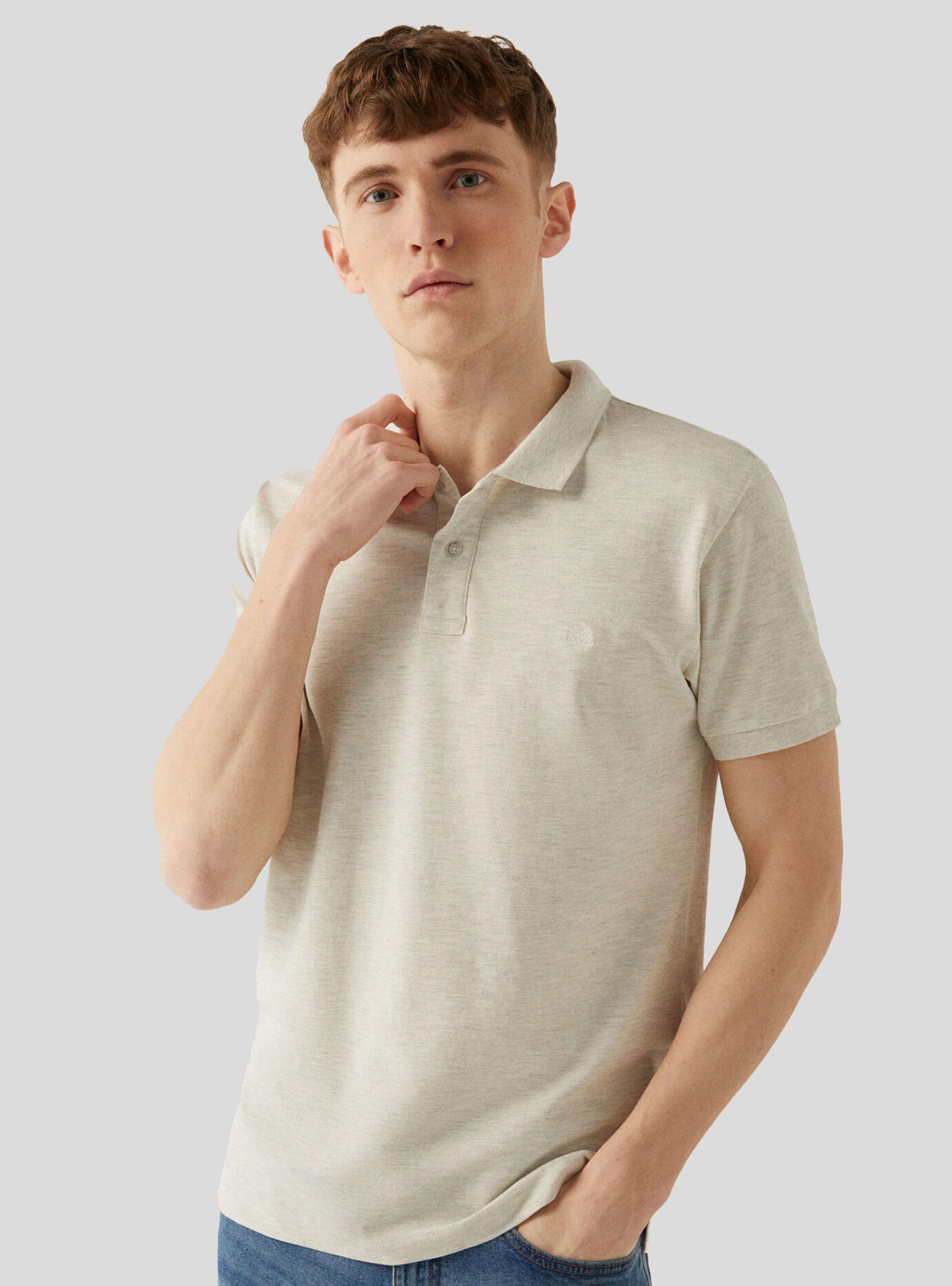 Polera Springfield Polo Overdyed Melg Algodón-0