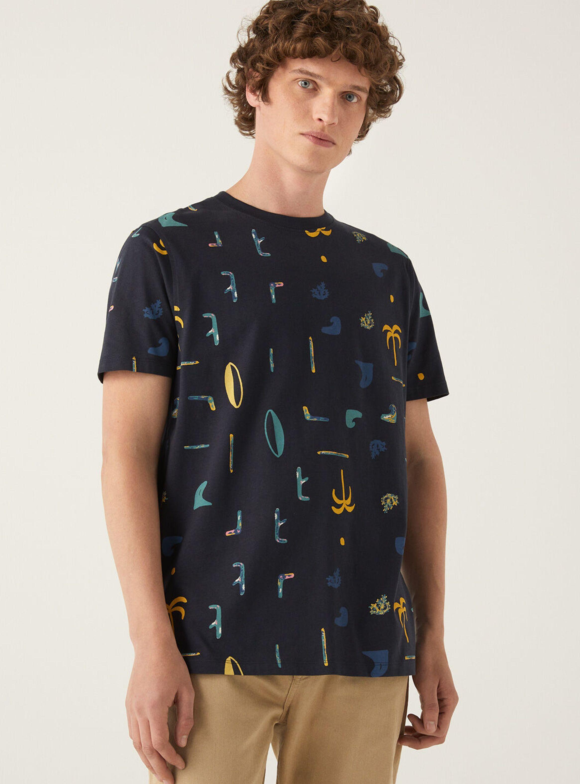 Polera Springfield Pale Navy Manga Corta-0