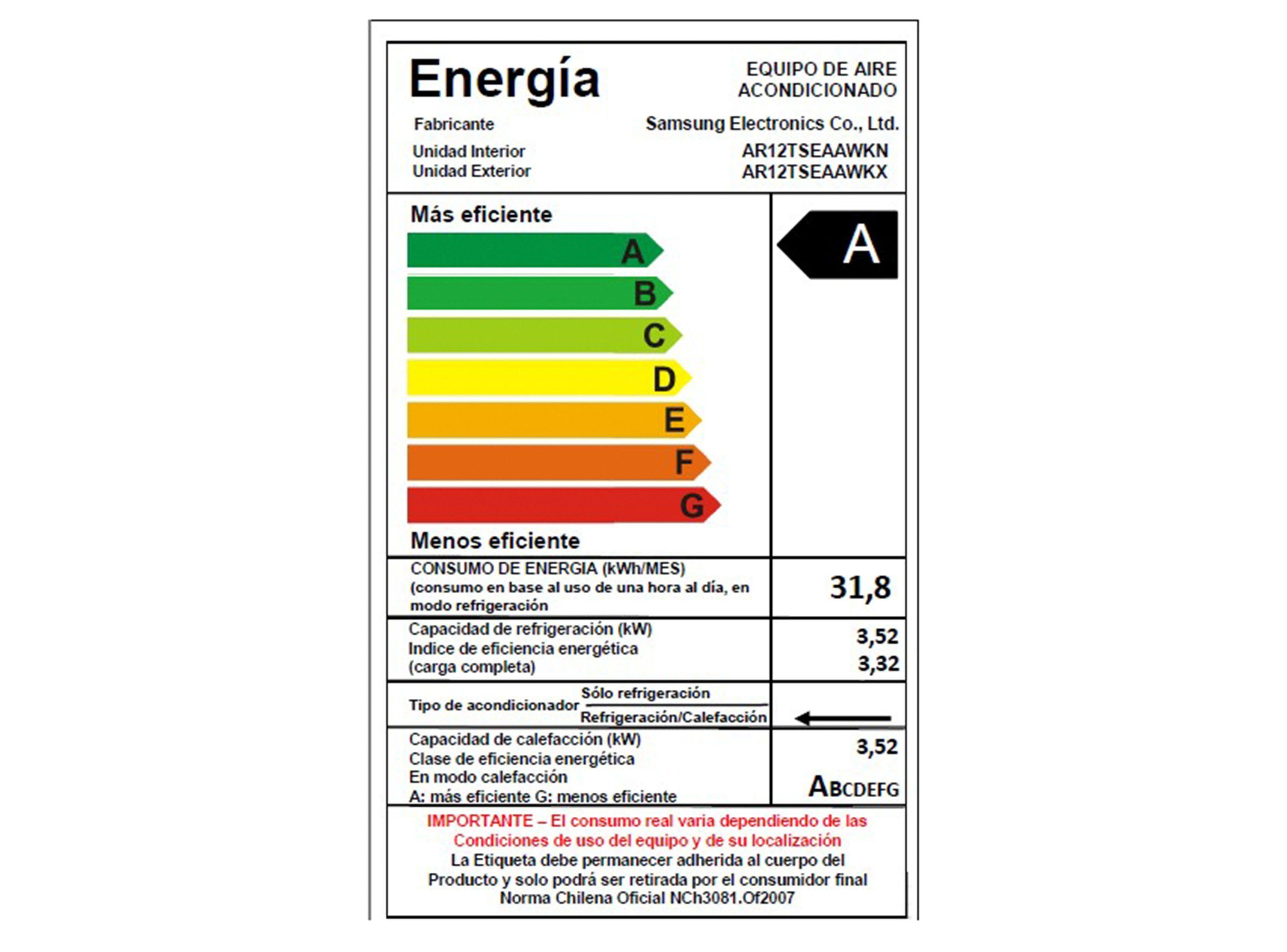 Aire Acondicionado Split Wind-Free Inverter 12.000 BTU Frío-Calor Wifi-5