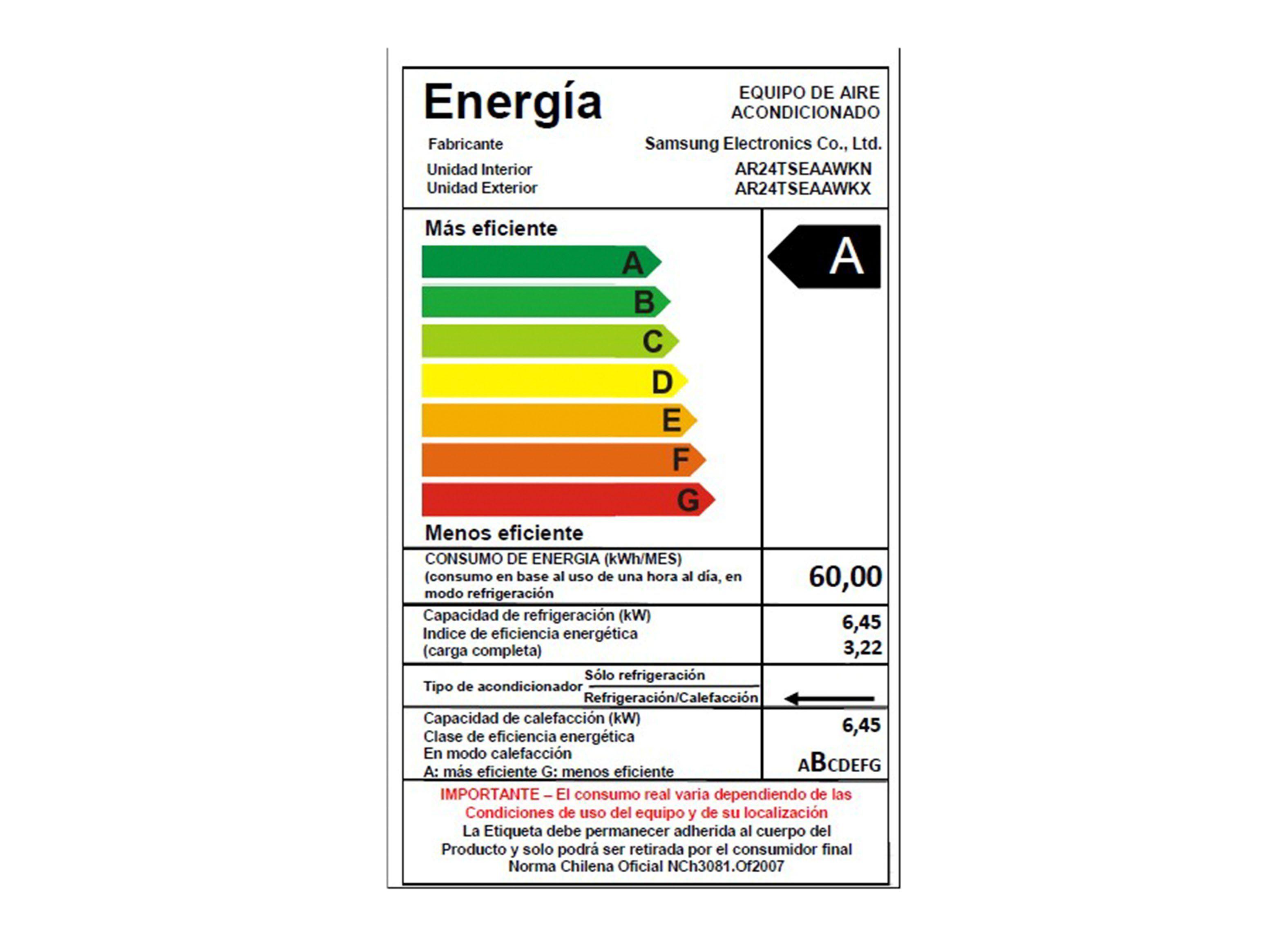 Split Mural Samsung Wind-Free Inverter 24.000 BTU Frío-Calor-5