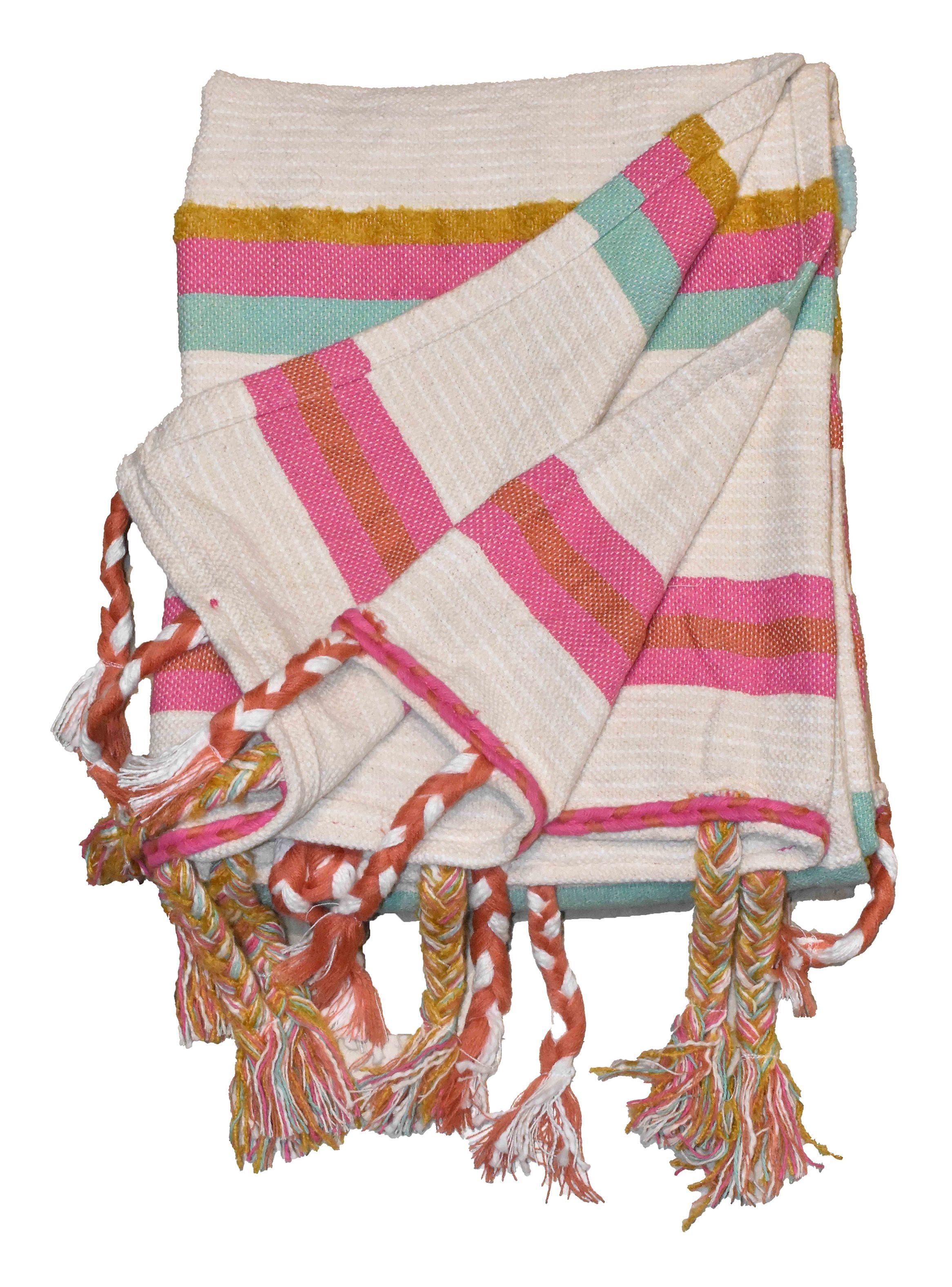 Chal Umbrale Home Franjas México 130 x 160 cm-3