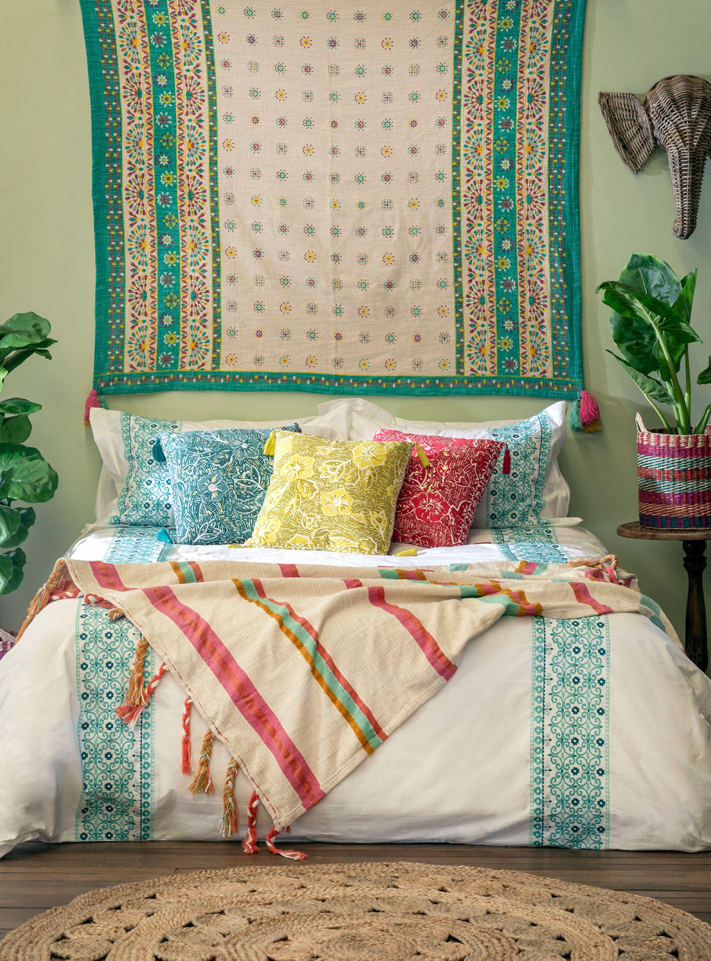 Chal Umbrale Home Franjas México 130 x 160 cm-5