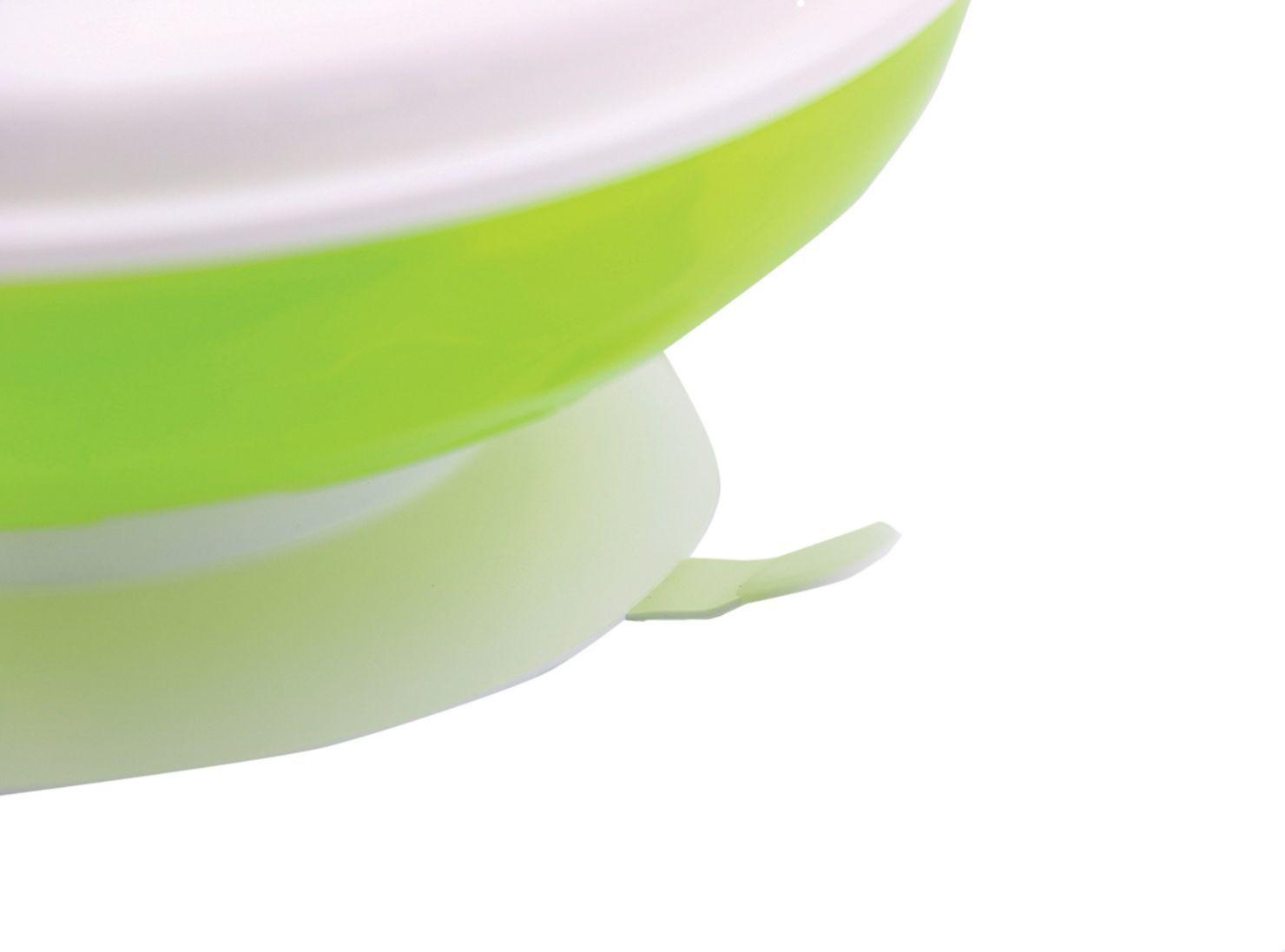 Plato de Bebe con Tapa para Microondas Verde Nuvita-1