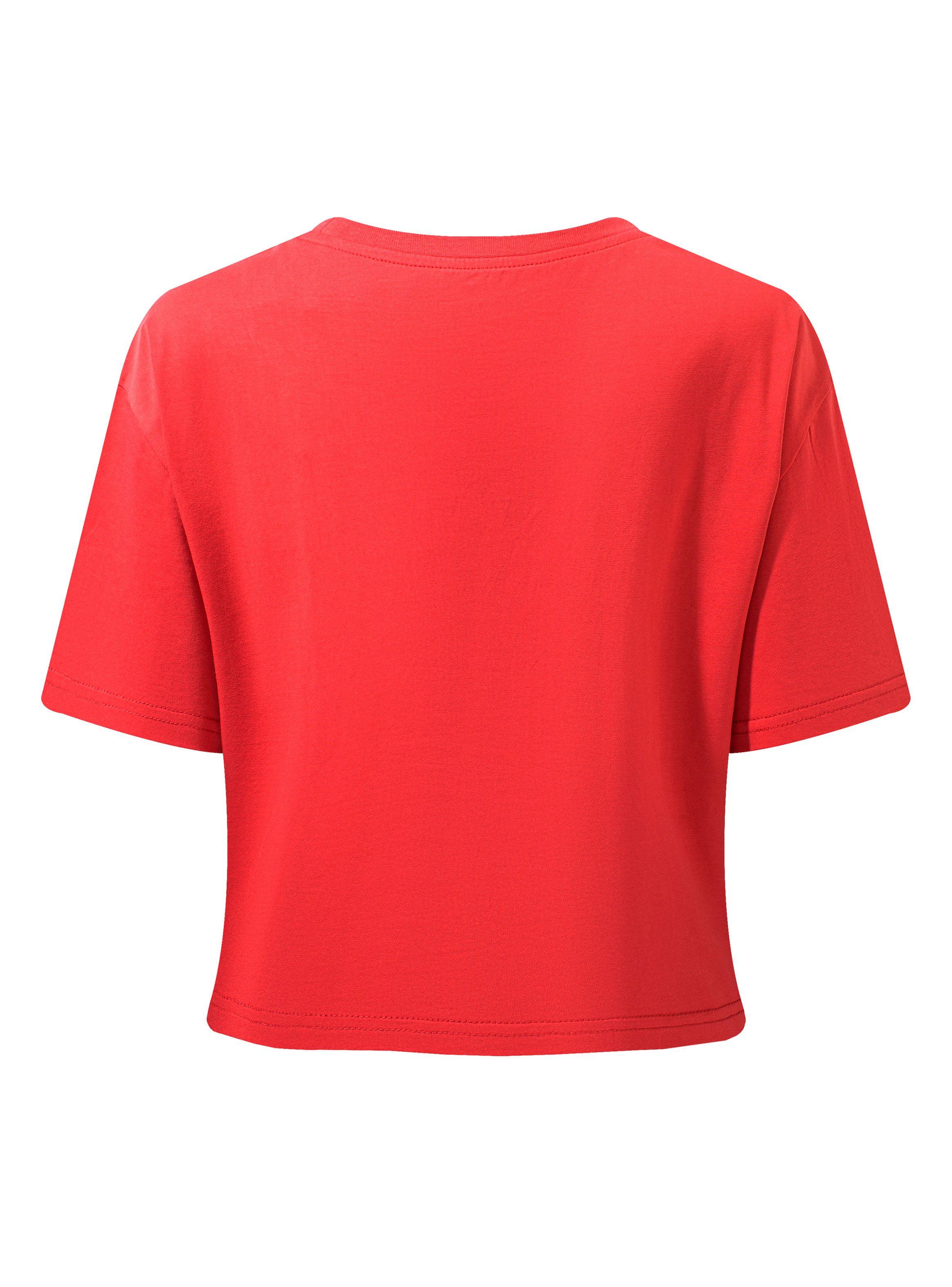 Crop Top Manga Corta y Cuello Redondo-1