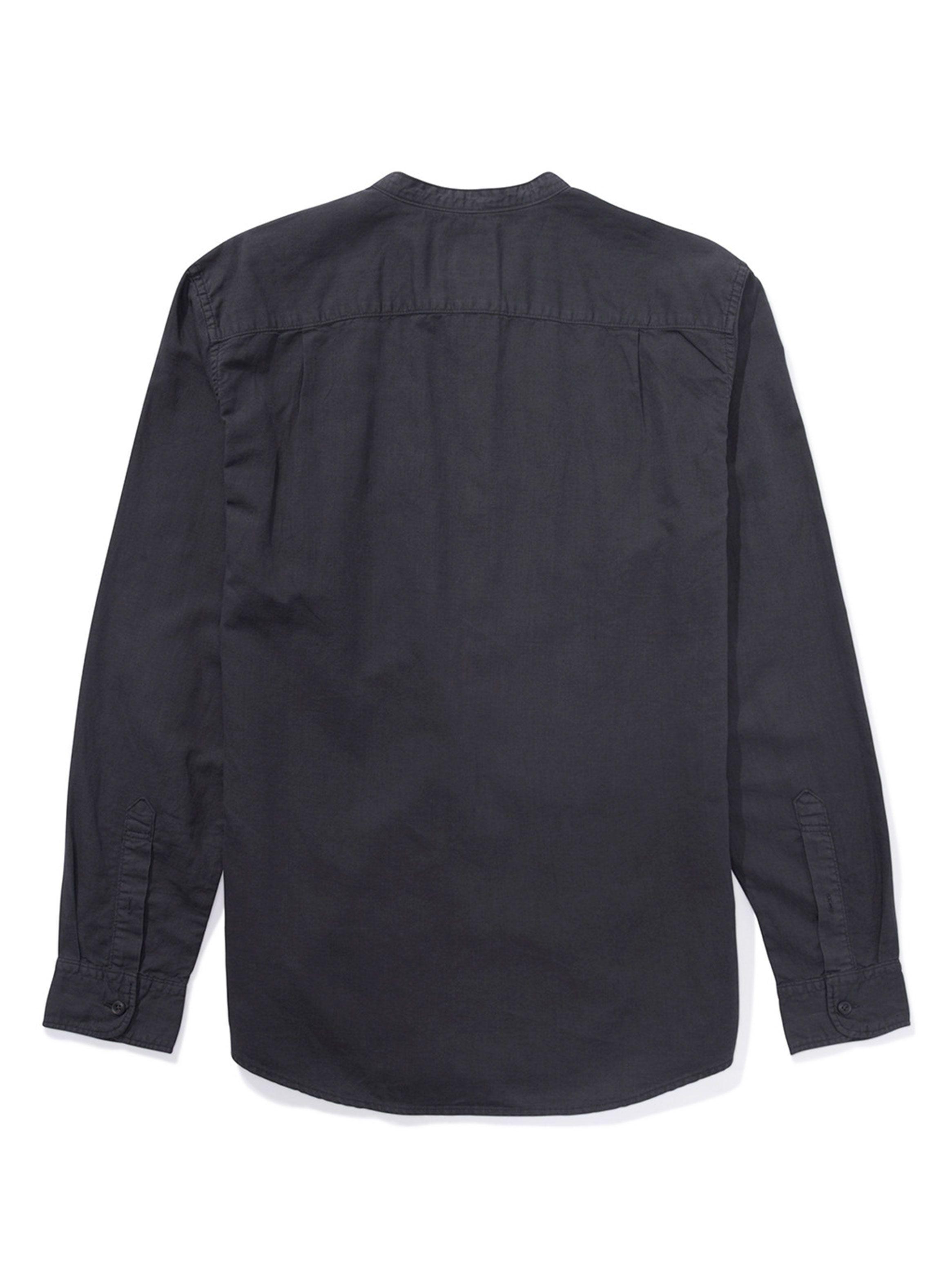 Camisa American Eagle Manga Larga Lino Band Collar-3