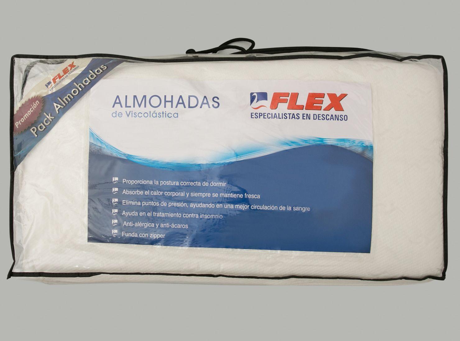 Pack 2 Almohadas Viscoelásticas 84 x 40 cm-2