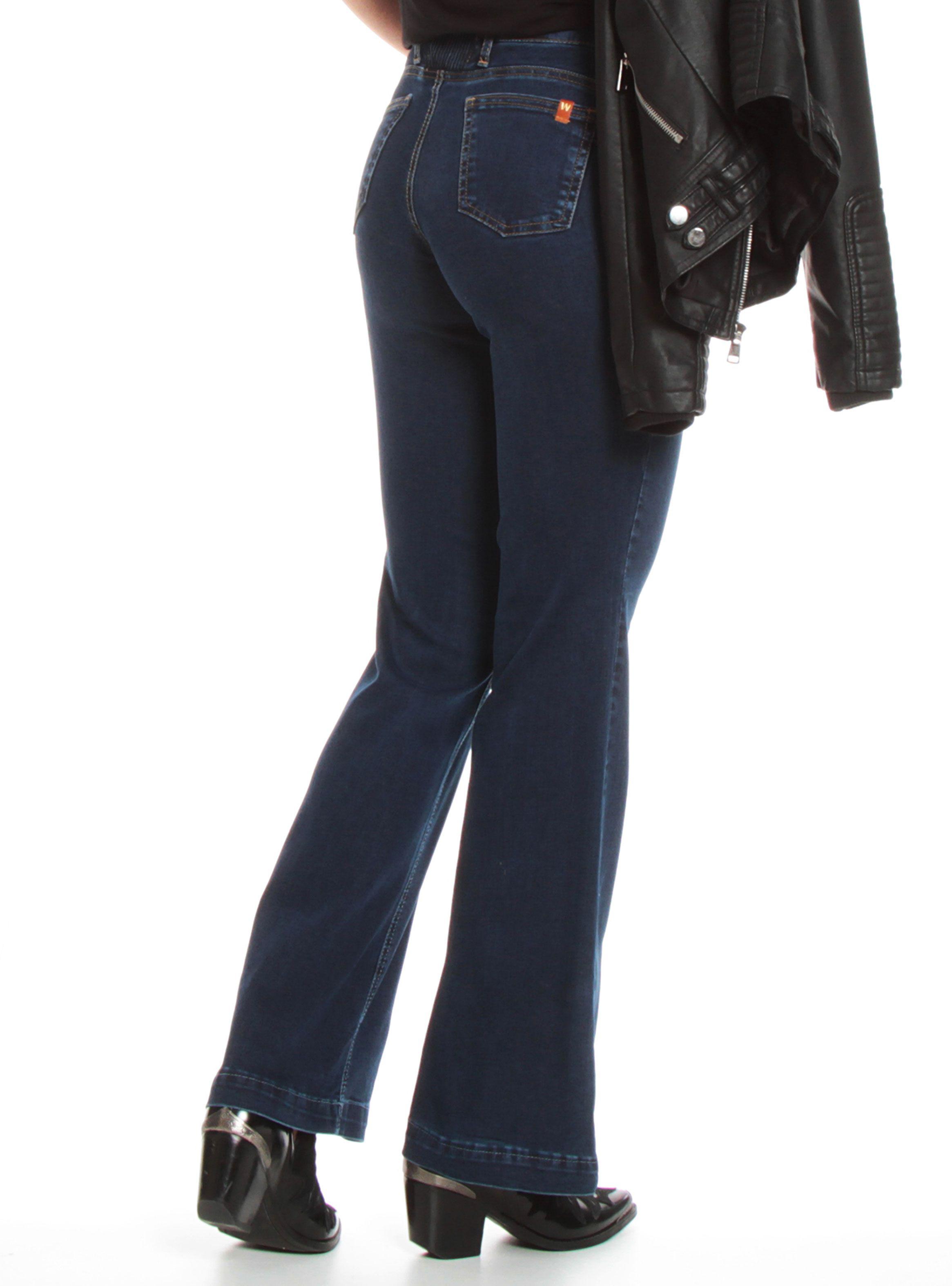 Jeans Flare Tiro Medio-1