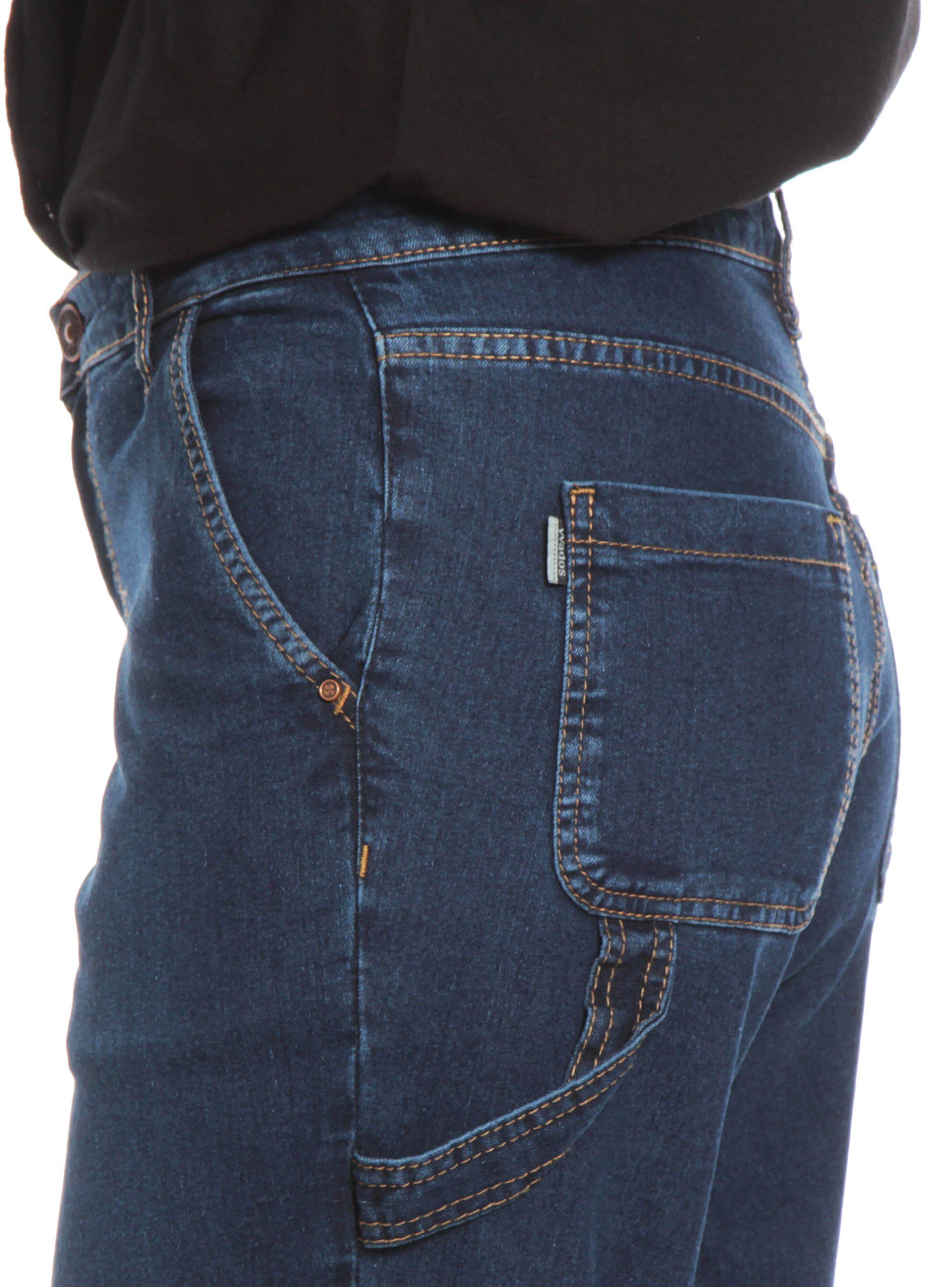 Jeans Cargo Tiro Medio Bolsill-2