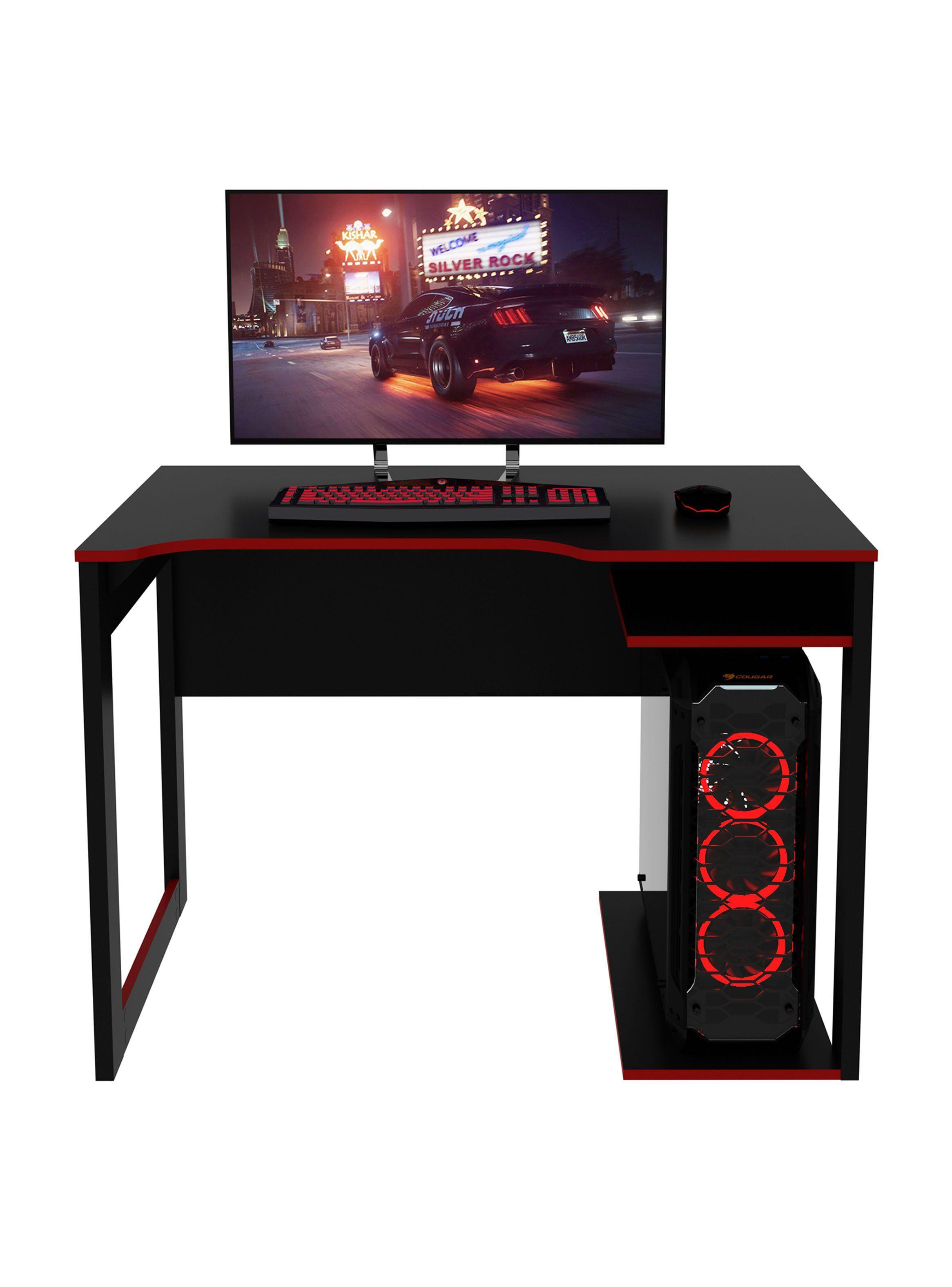 Escritorio Gamer Compacto-Infantil Rojo MDP-3
