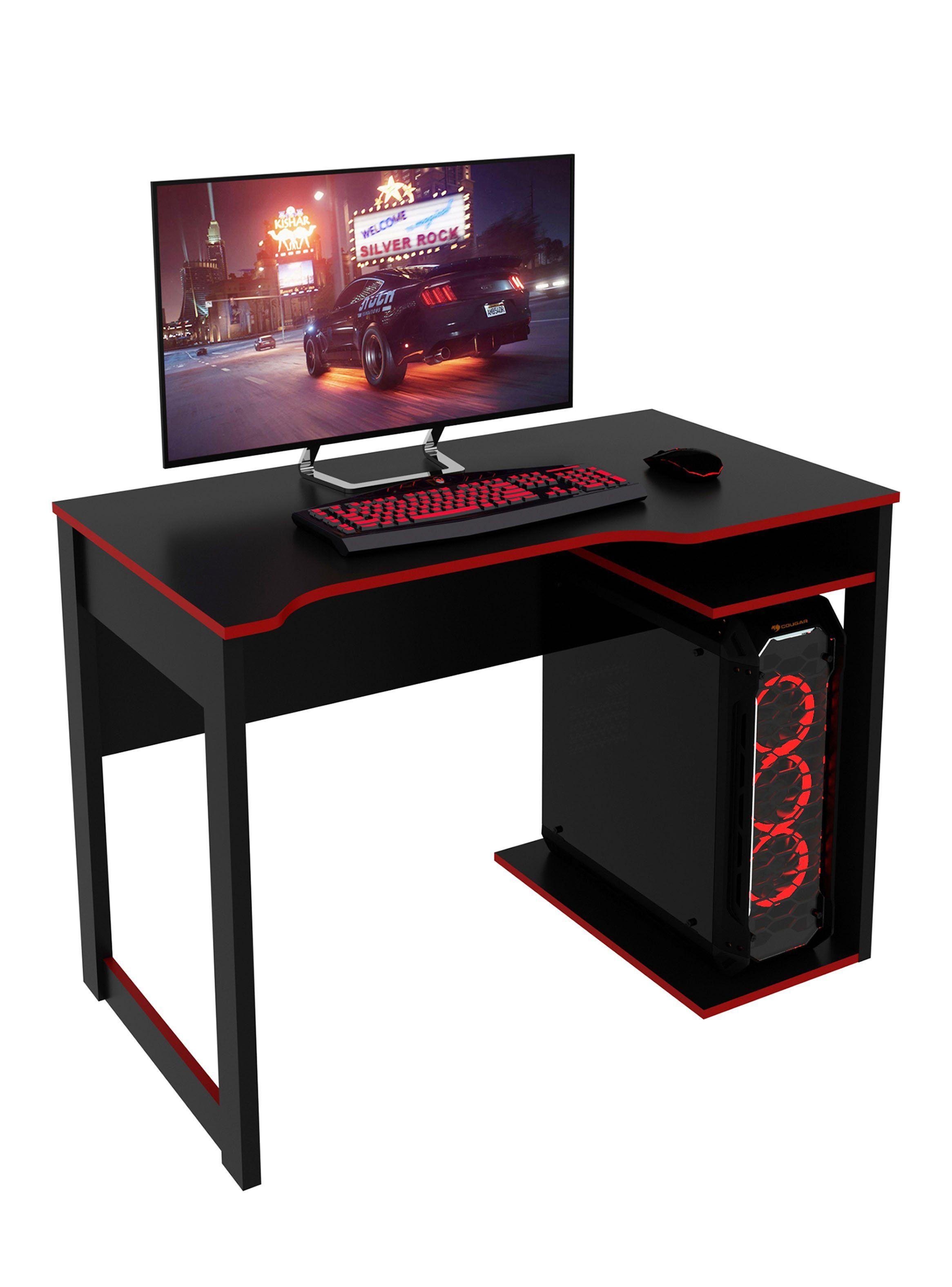 Escritorio Gamer Compacto-Infantil Rojo MDP-2