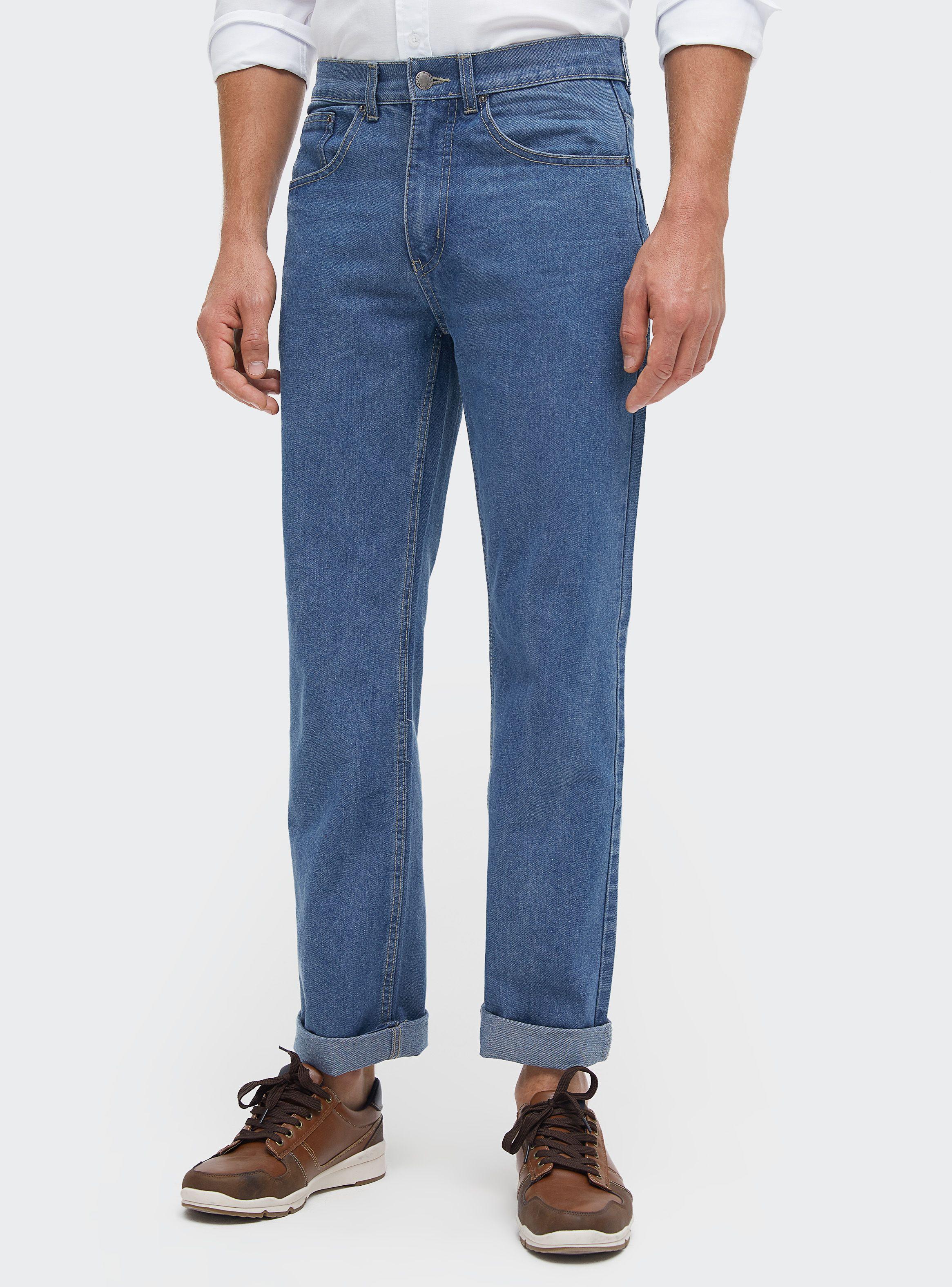 Jeans Básico Essential Celeste Rainforest-0