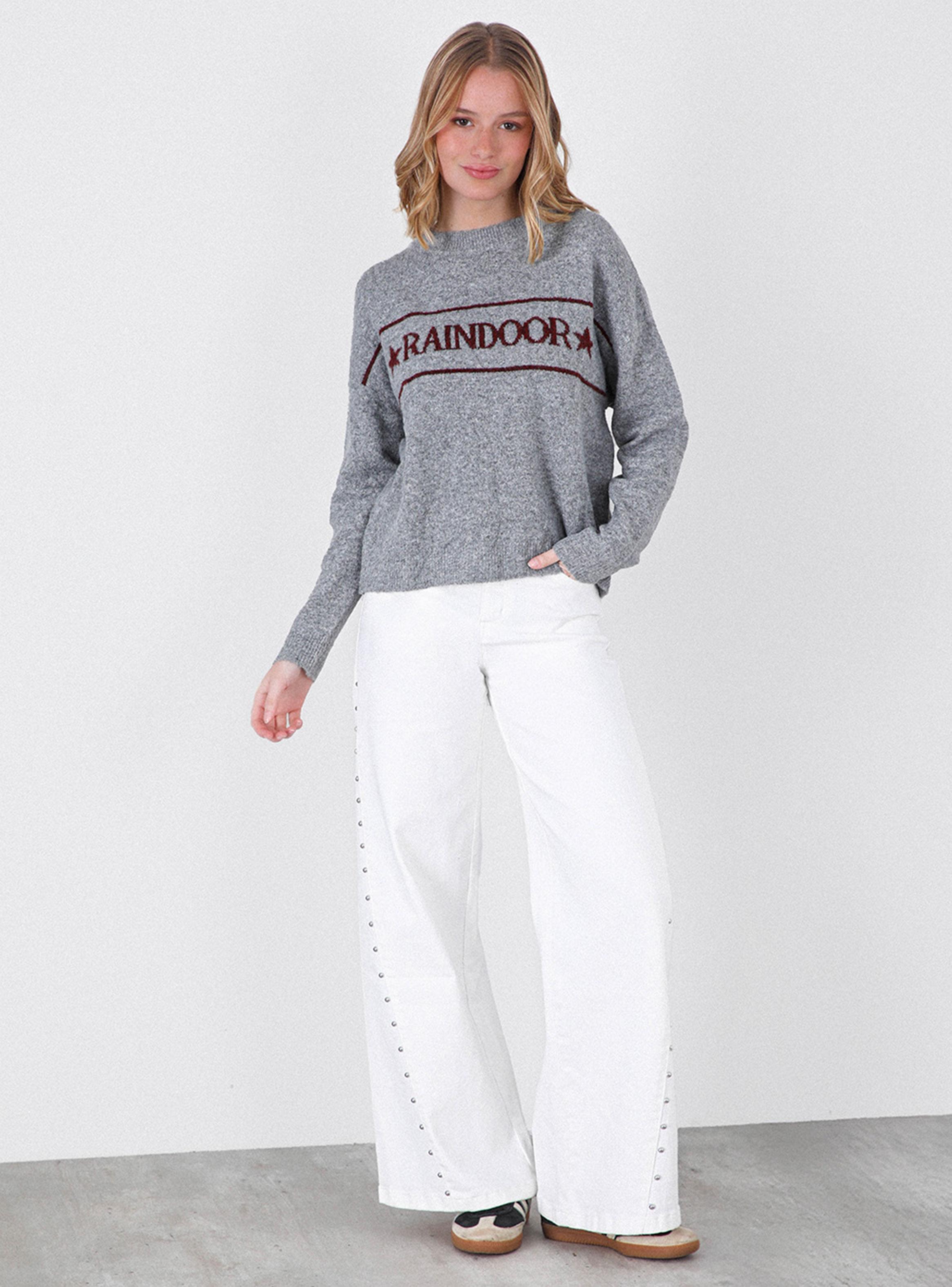 Sweater Diseño Regular Cuello Redondo-3
