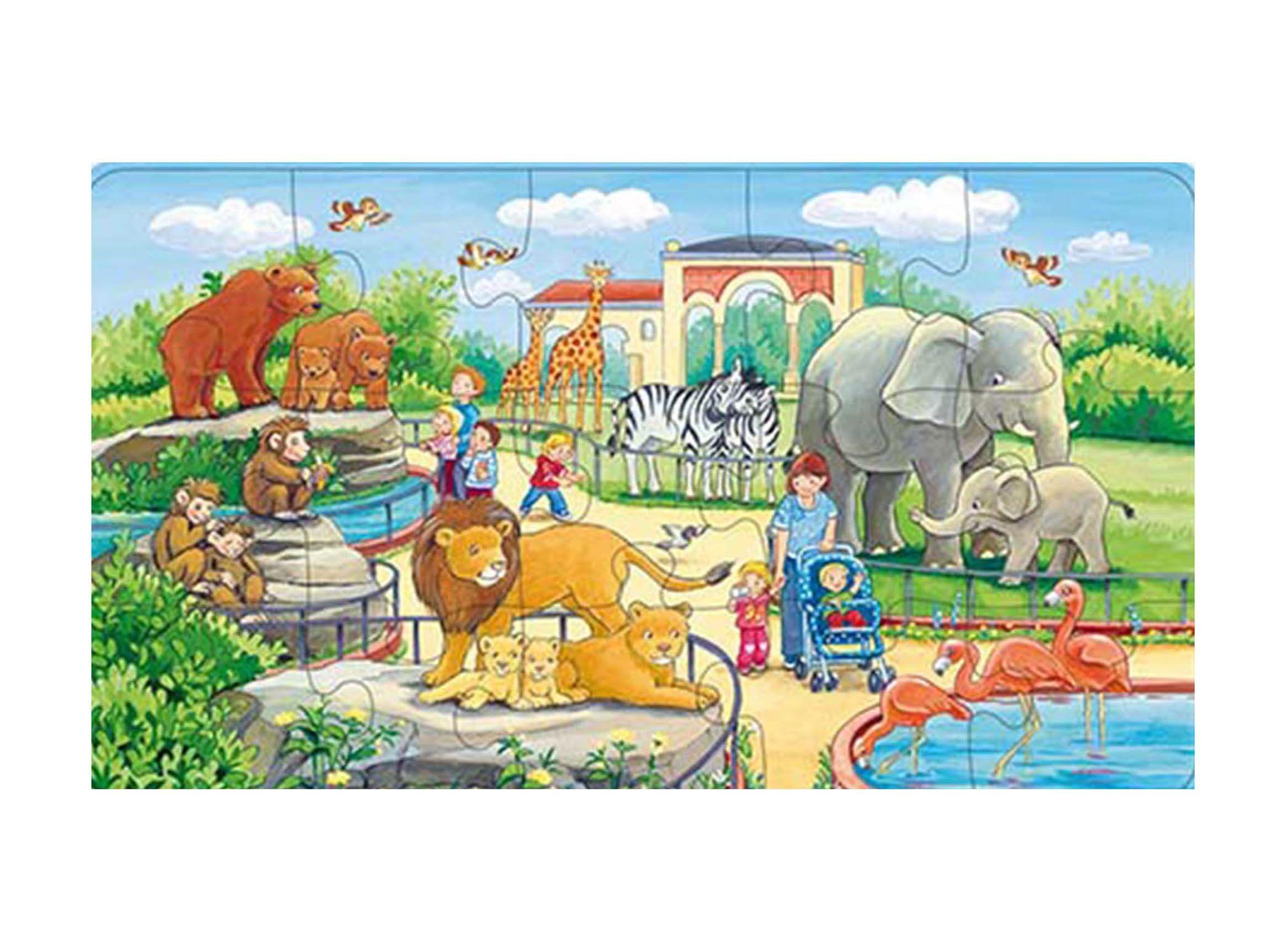 Ravensburger Puzzle enmarcado Paseo al zoológico Caramba-1